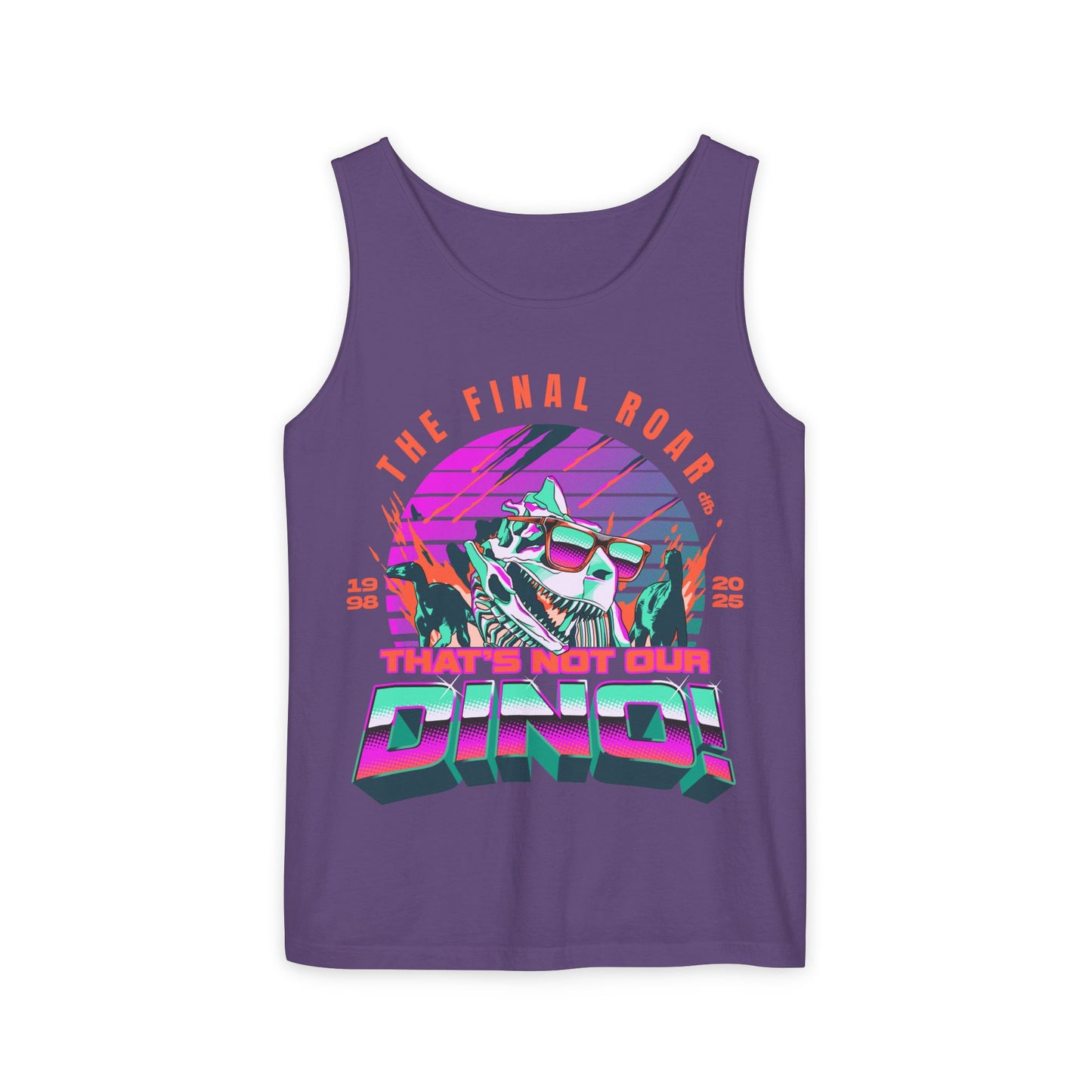 LIMITED EDITION - The Final Roar - DINOSAUR - Unisex Garment-Dyed Tank Top