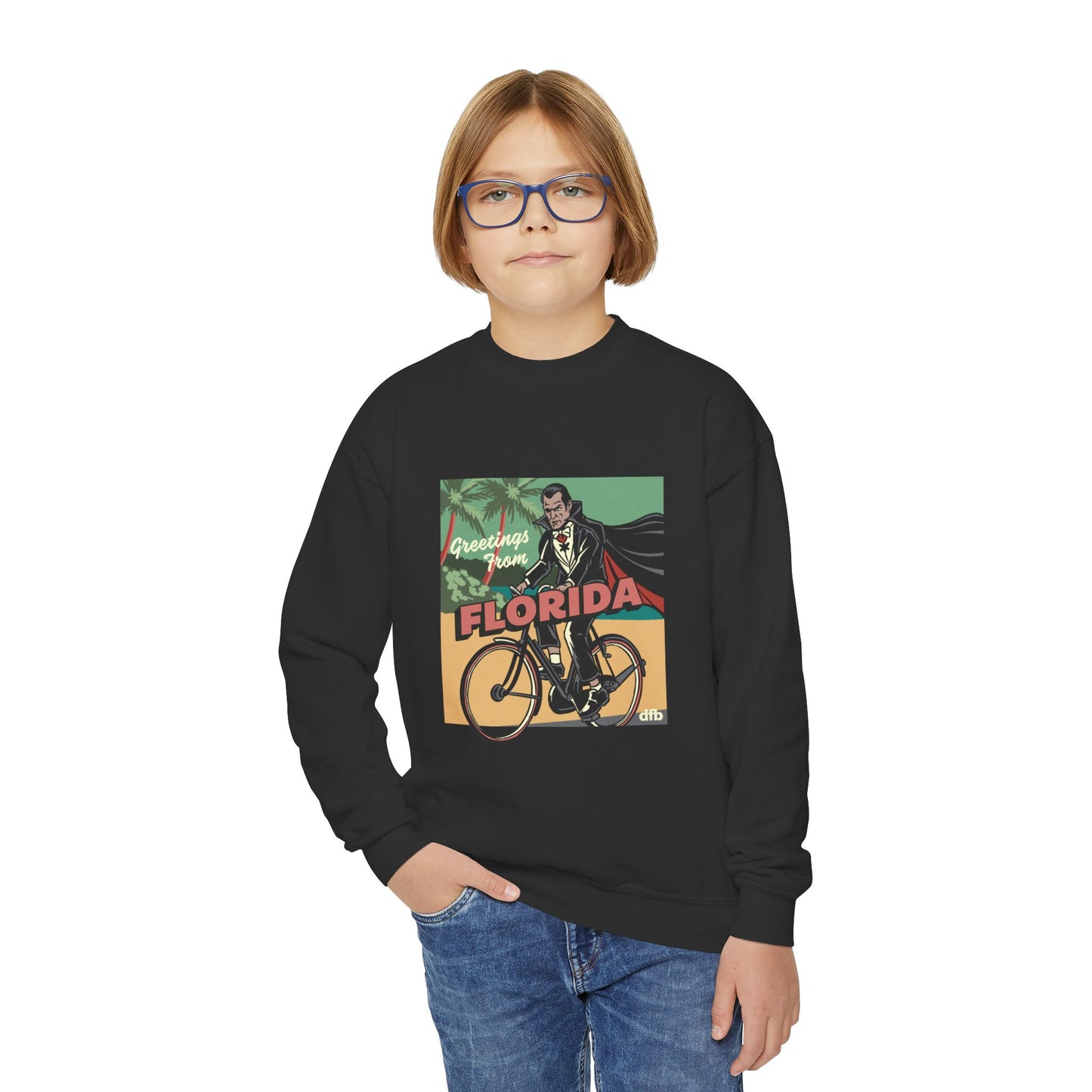 Monsters on Vacation - Youth Crewneck Sweatshirt