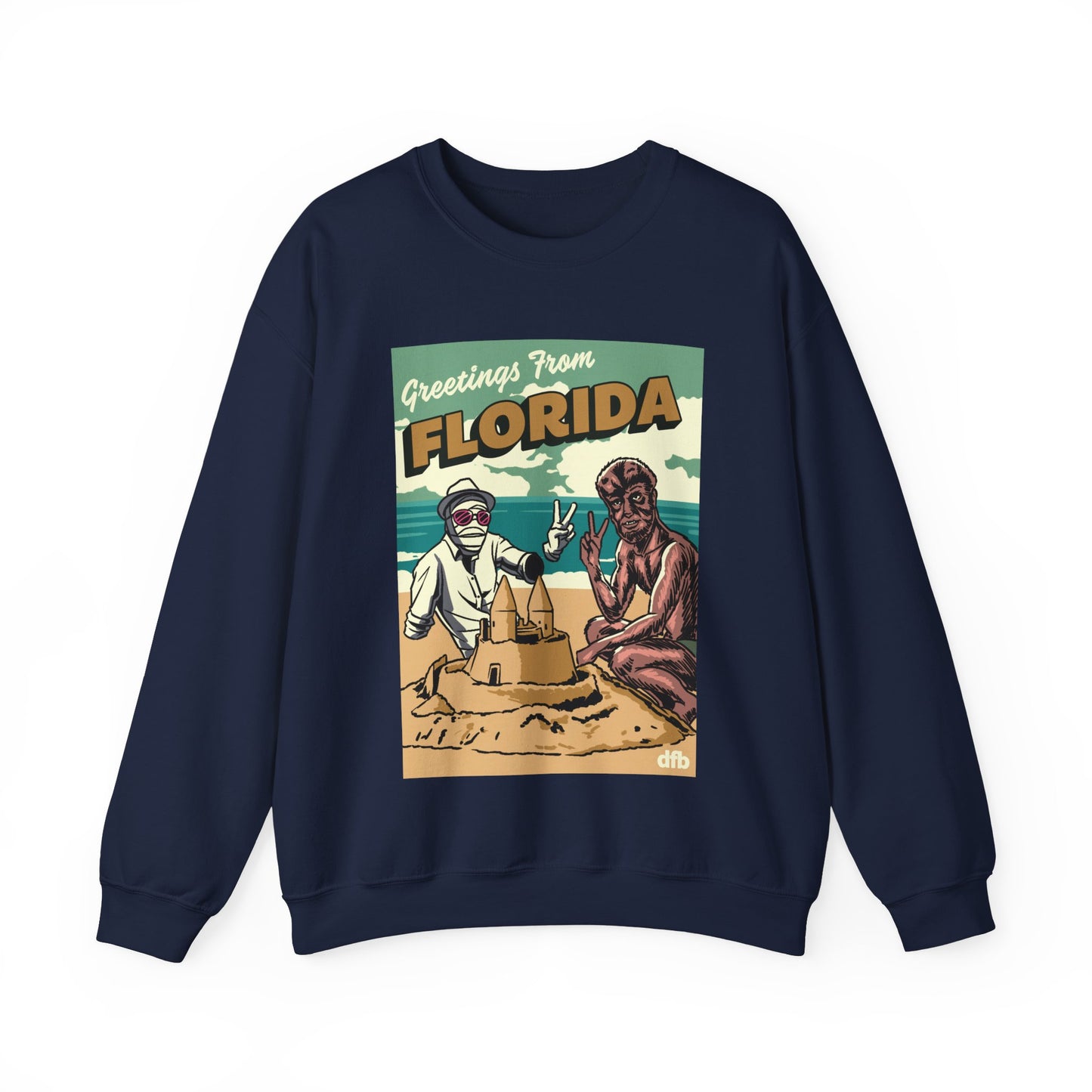 Monsters on Vacation - Adult Sweatshirt