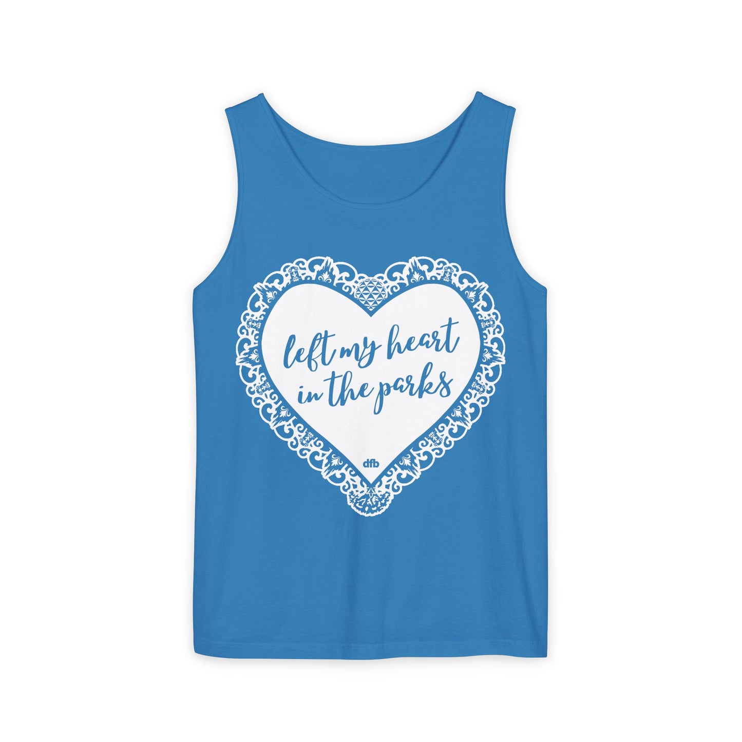 Left My Heart in the Parks - Unisex Garment-Dyed Tank Top