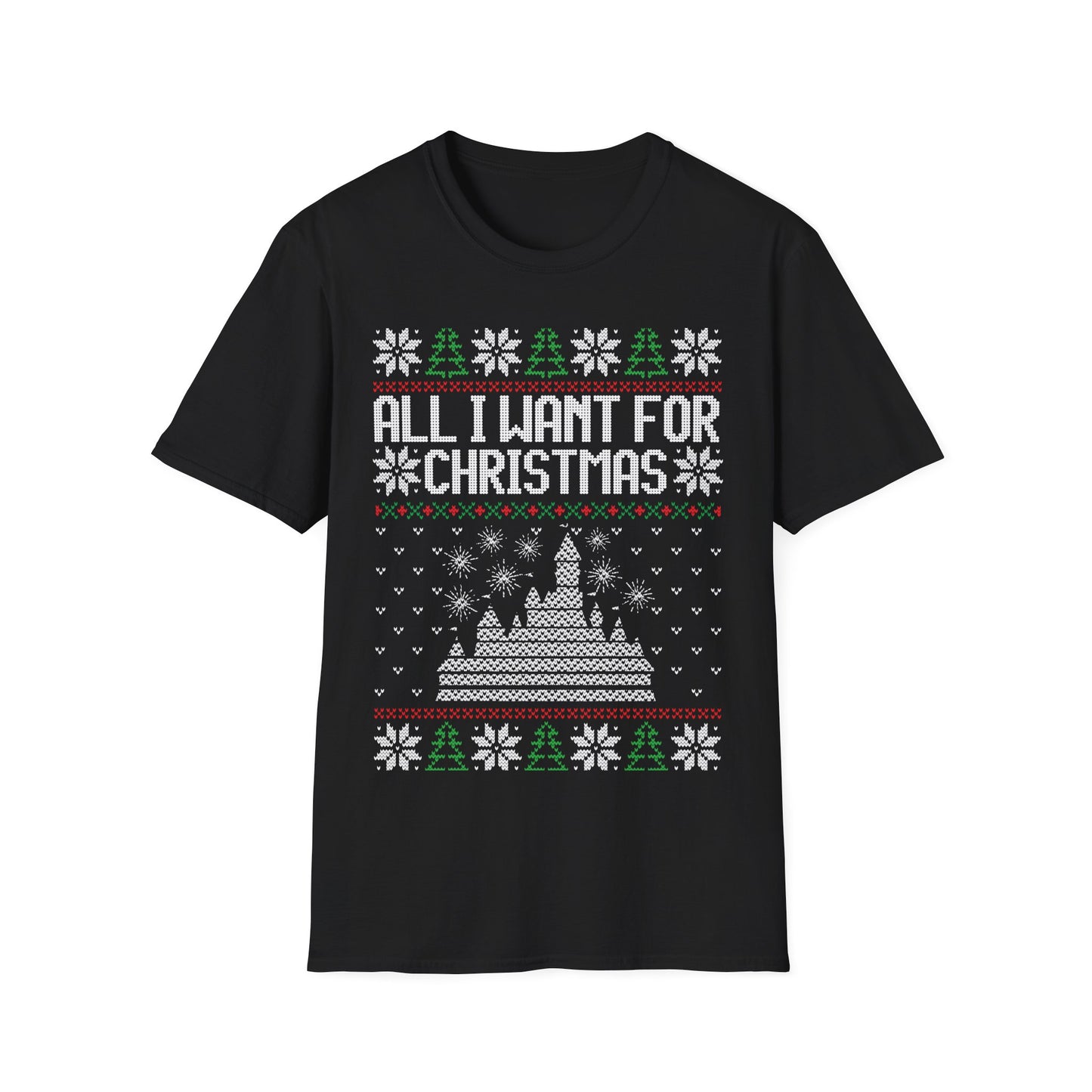 All I Want for Christmas Disney Ugly Sweater Tshirt Adult Unisex