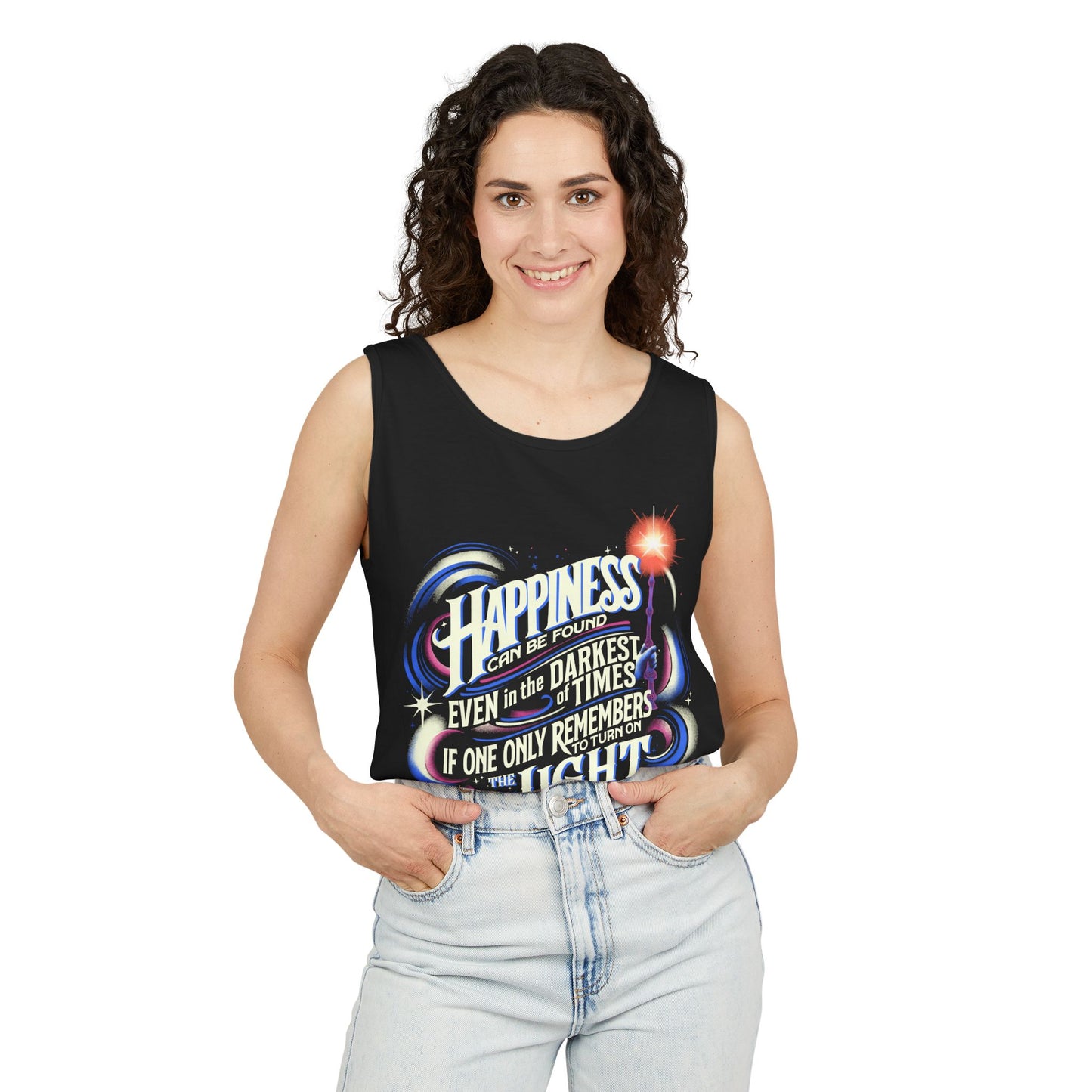 Dumbledore Quote - Unisex Garment-Dyed Tank Top