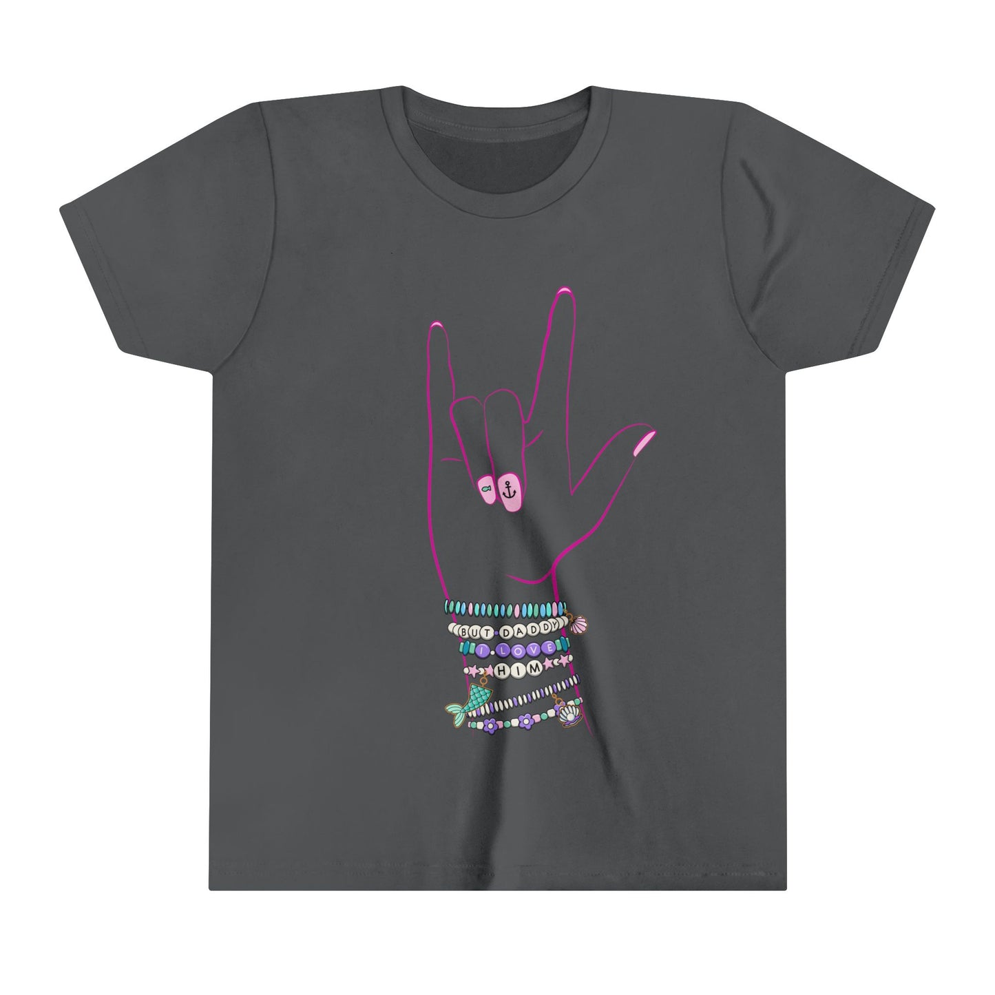 "But Daddy I Love Him!" - Friendship Bracelets - Youth Short Sleeve Tee Shirt