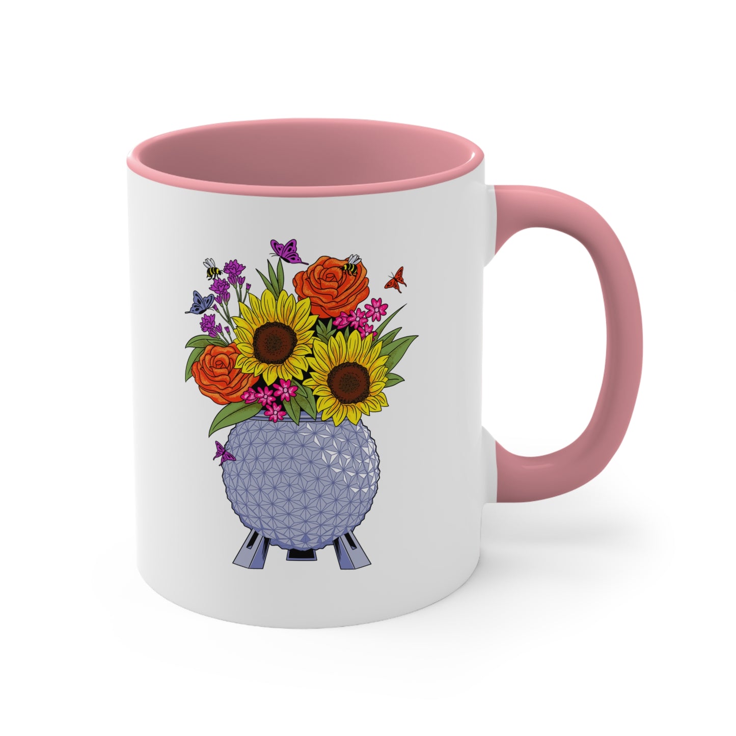 EPCOT Flowers Accent Coffee Mug, 11oz