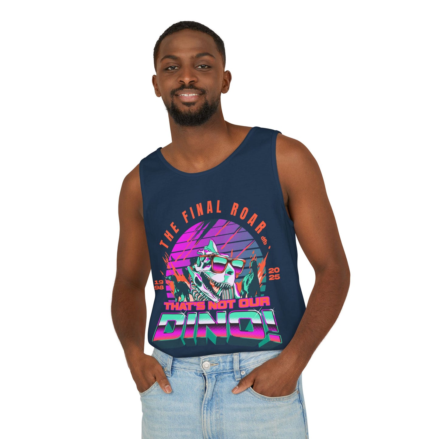LIMITED EDITION - The Final Roar - DINOSAUR - Unisex Garment-Dyed Tank Top