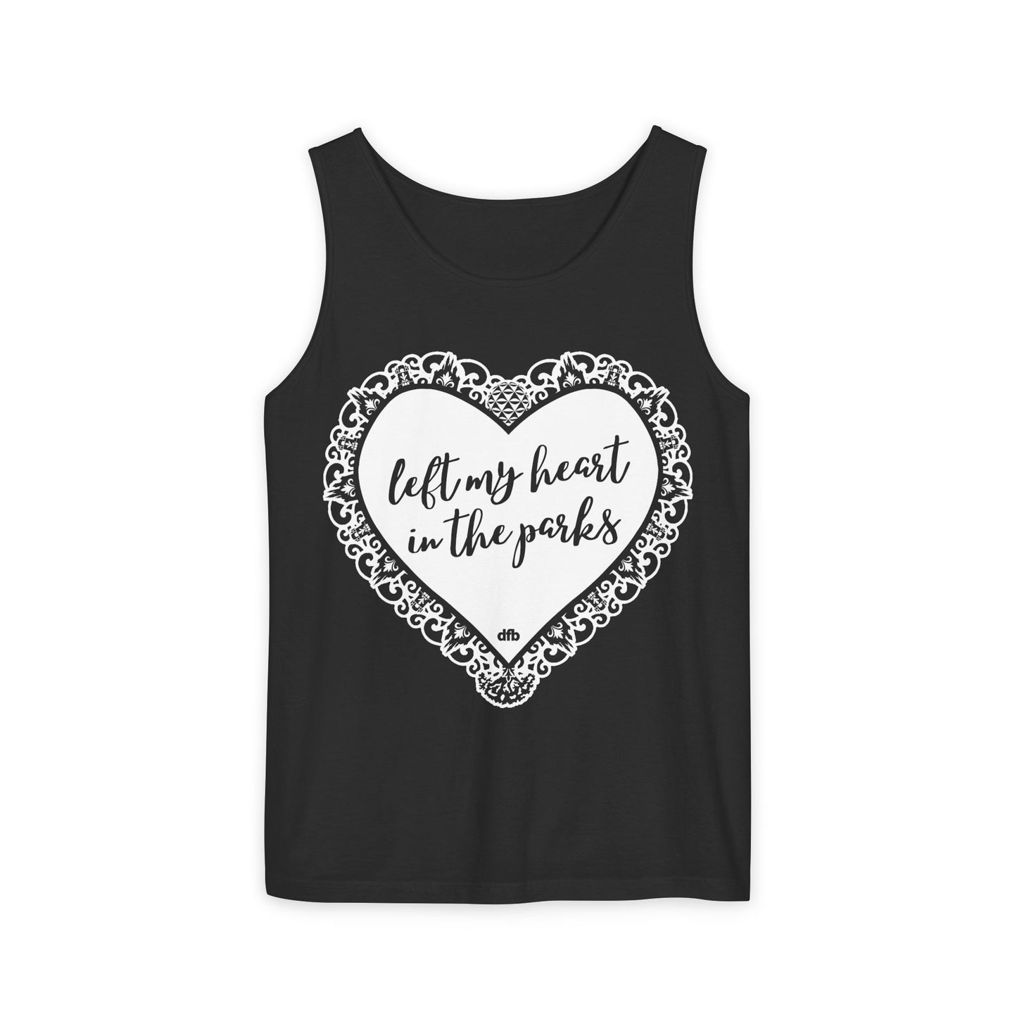 Left My Heart in the Parks - Unisex Garment-Dyed Tank Top