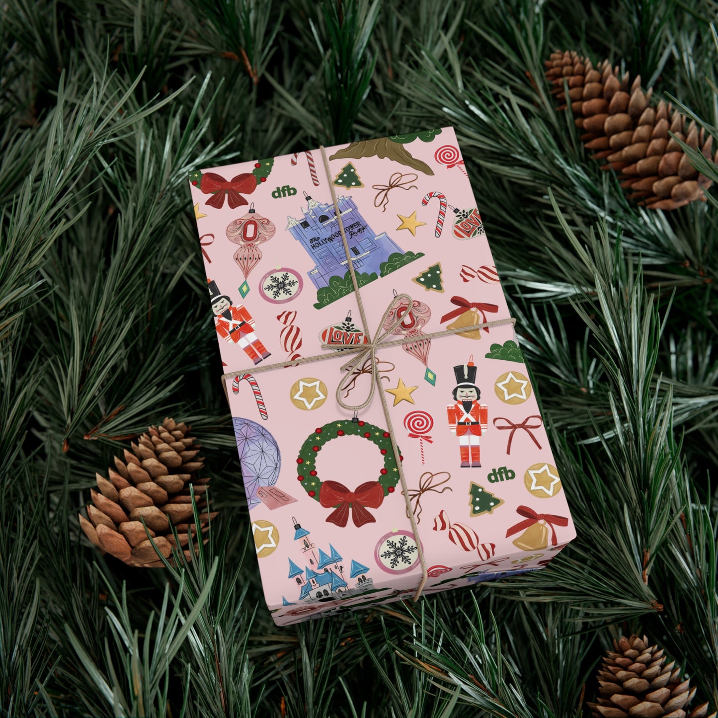 Park Icons Vintage Ornaments - Gift Wrap Papers