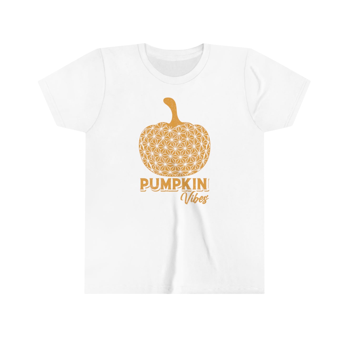 Pumpkin Vibes EPCOT Spaceship Earth Youth Short Sleeve Tee Shirt