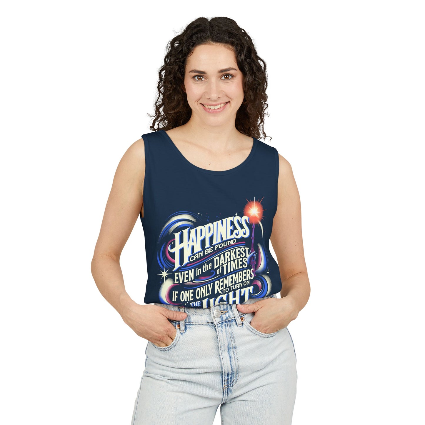 Dumbledore Quote - Unisex Garment-Dyed Tank Top