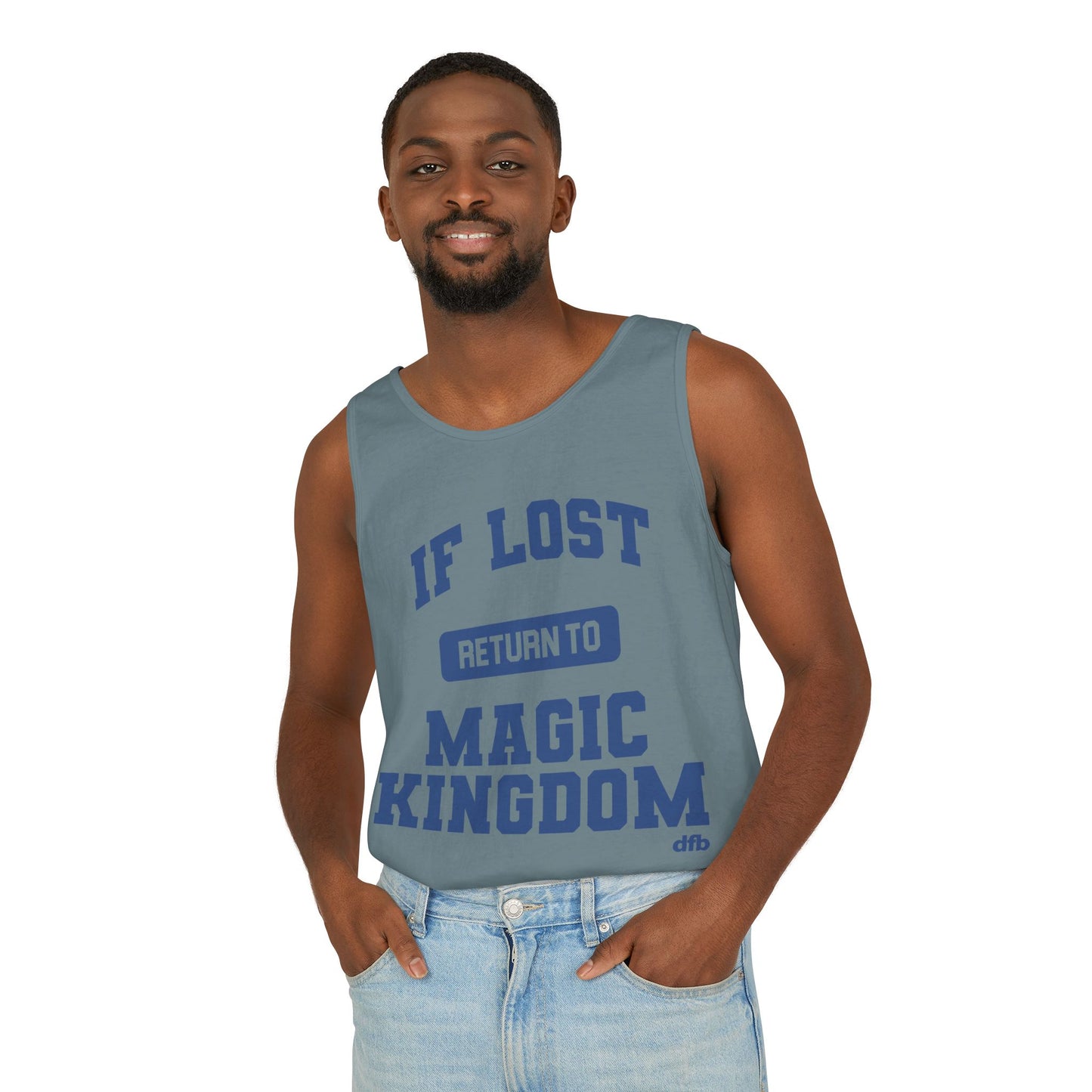 If Lost, Return to the Parks - Unisex Garment-Dyed Tank Top