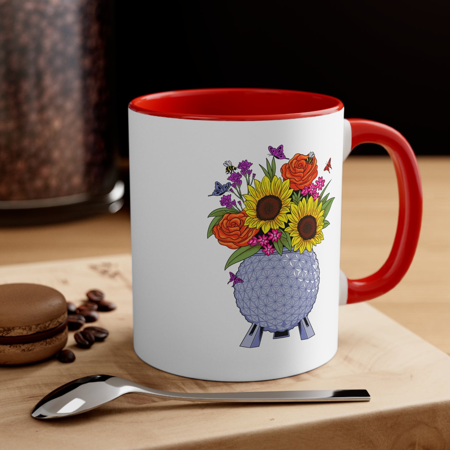 EPCOT Flowers Accent Coffee Mug, 11oz