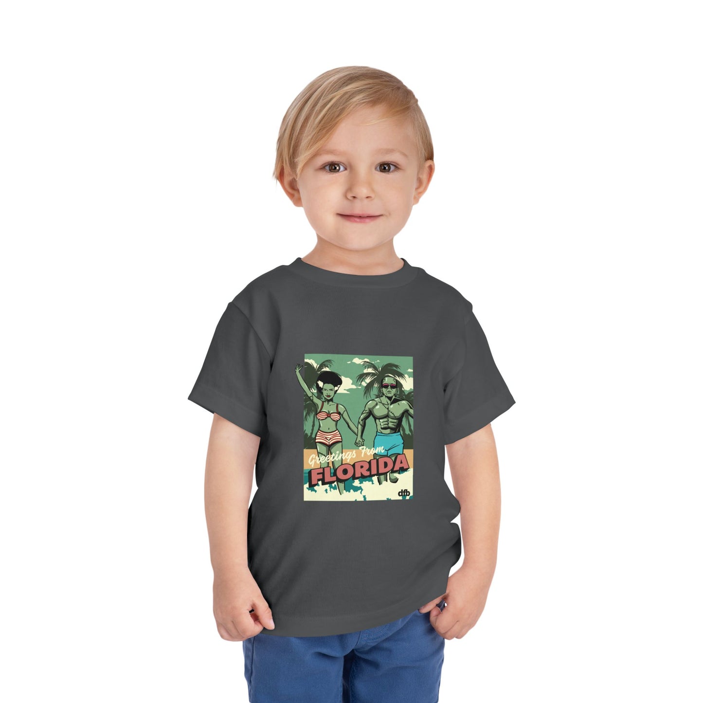 Monsters on Vacation - Toddler Tshirt