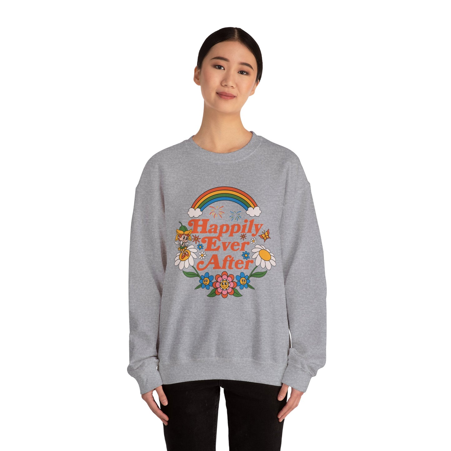 Happily Ever After Disney Fireworks - Unisex Adult Crewneck Sweatshirt