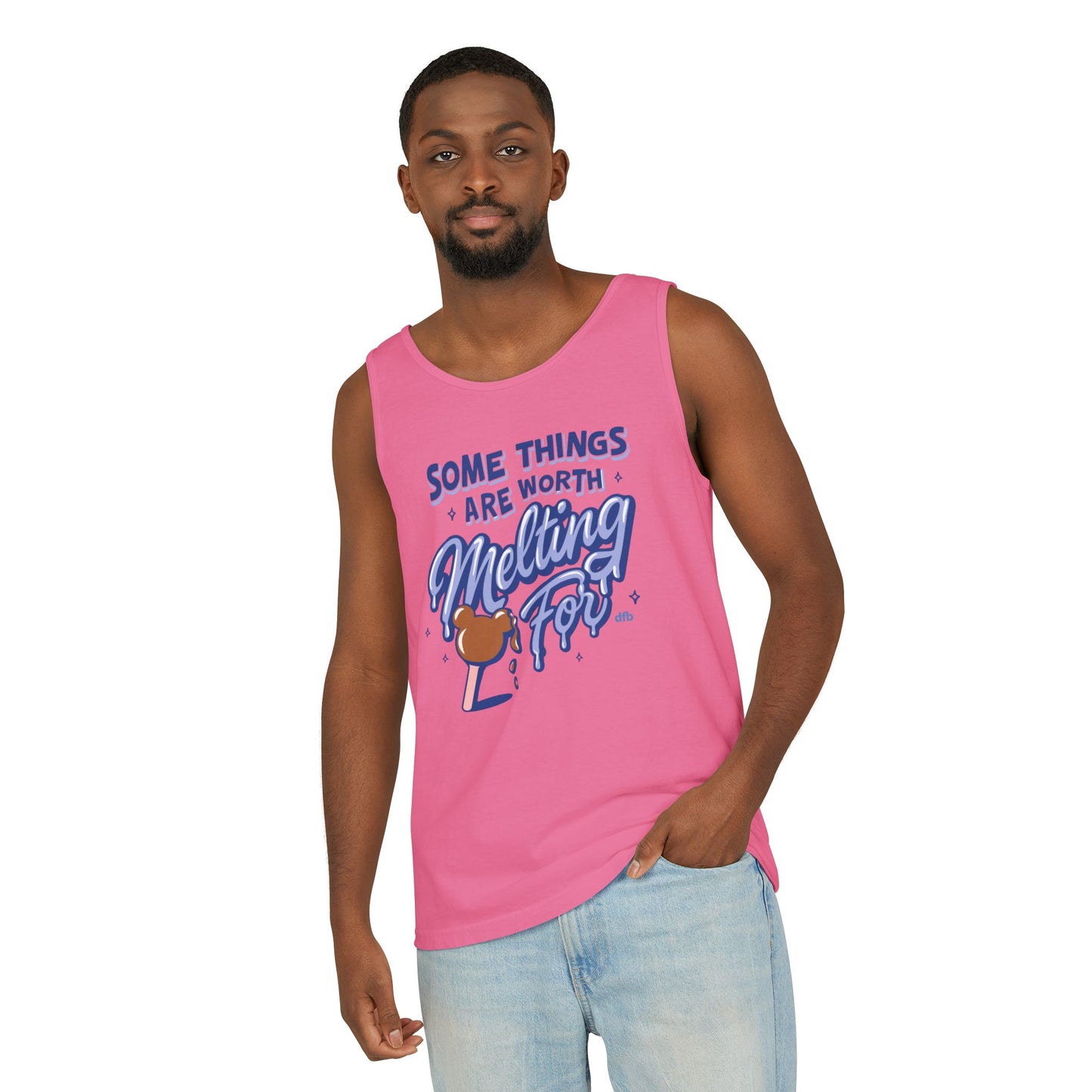 Some Things Are Worth Melting For - Unisex Garment-Dyed Tank Top