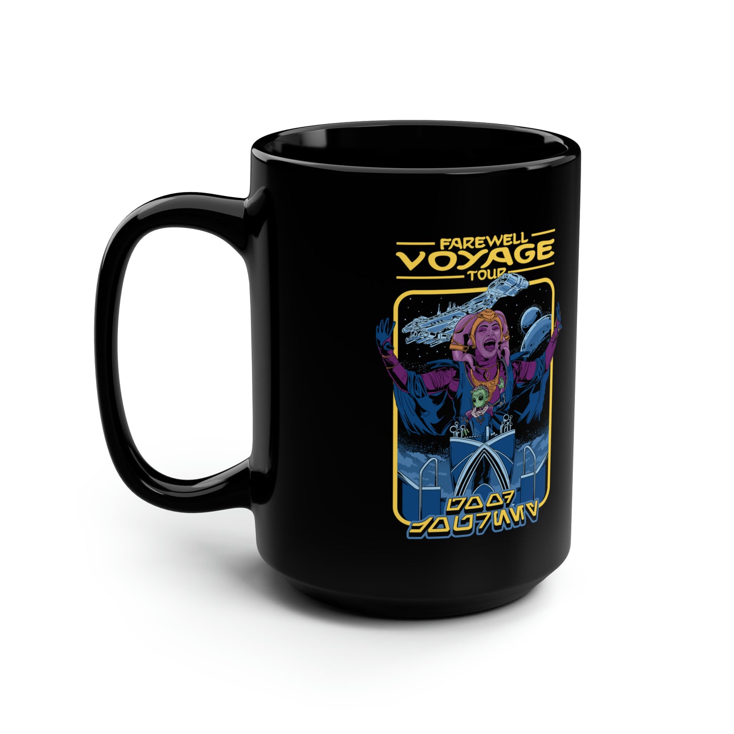 Star cruiser Farewell Voyage Tour Black Mug 11 oz.