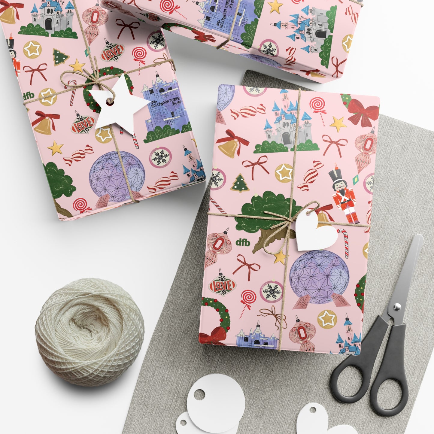 Park Icons Vintage Ornaments - Gift Wrap Papers