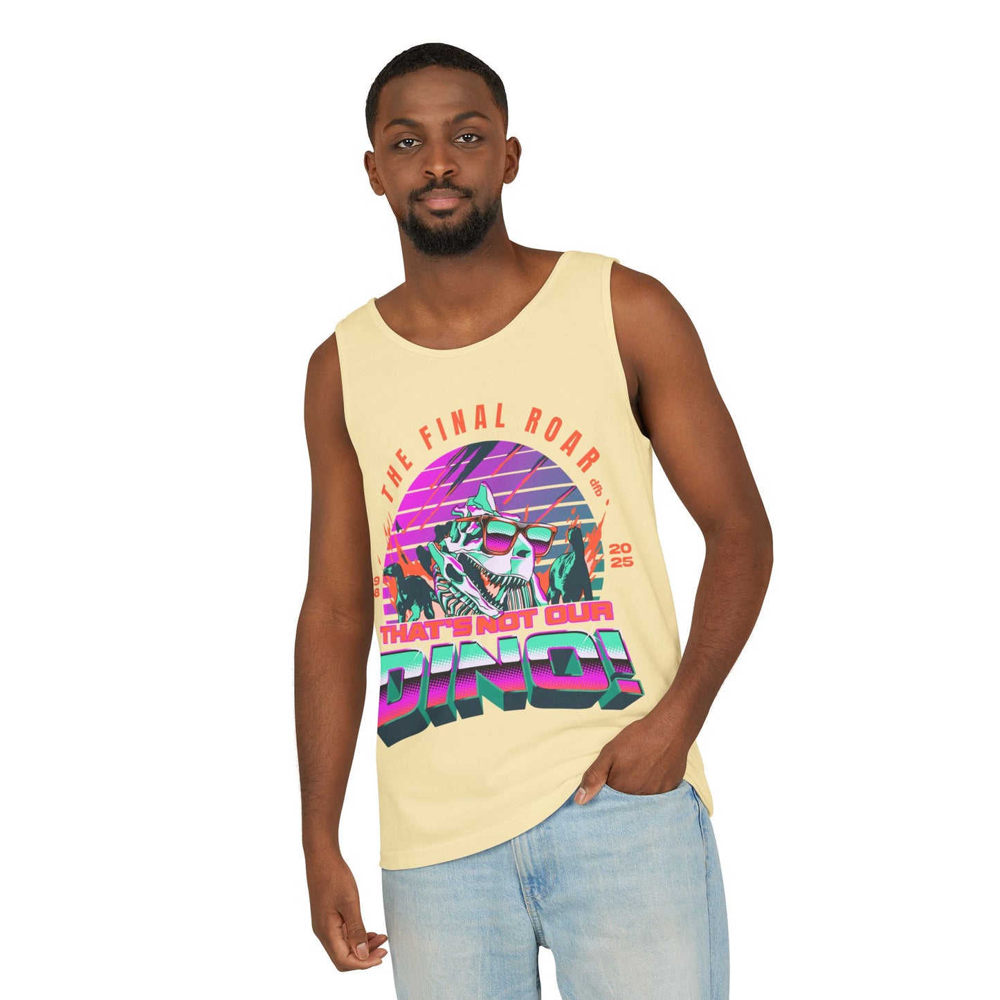LIMITED EDITION - The Final Roar - DINOSAUR - Unisex Garment-Dyed Tank Top