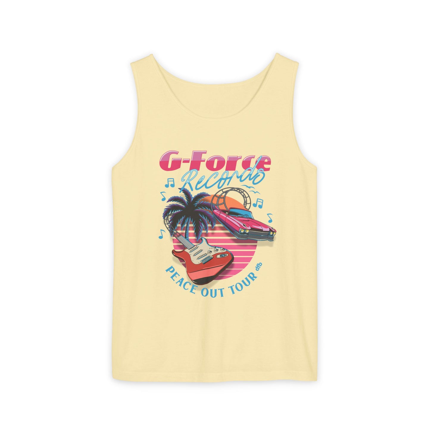 Peace Out Tour - Unisex Garment-Dyed Tank Top