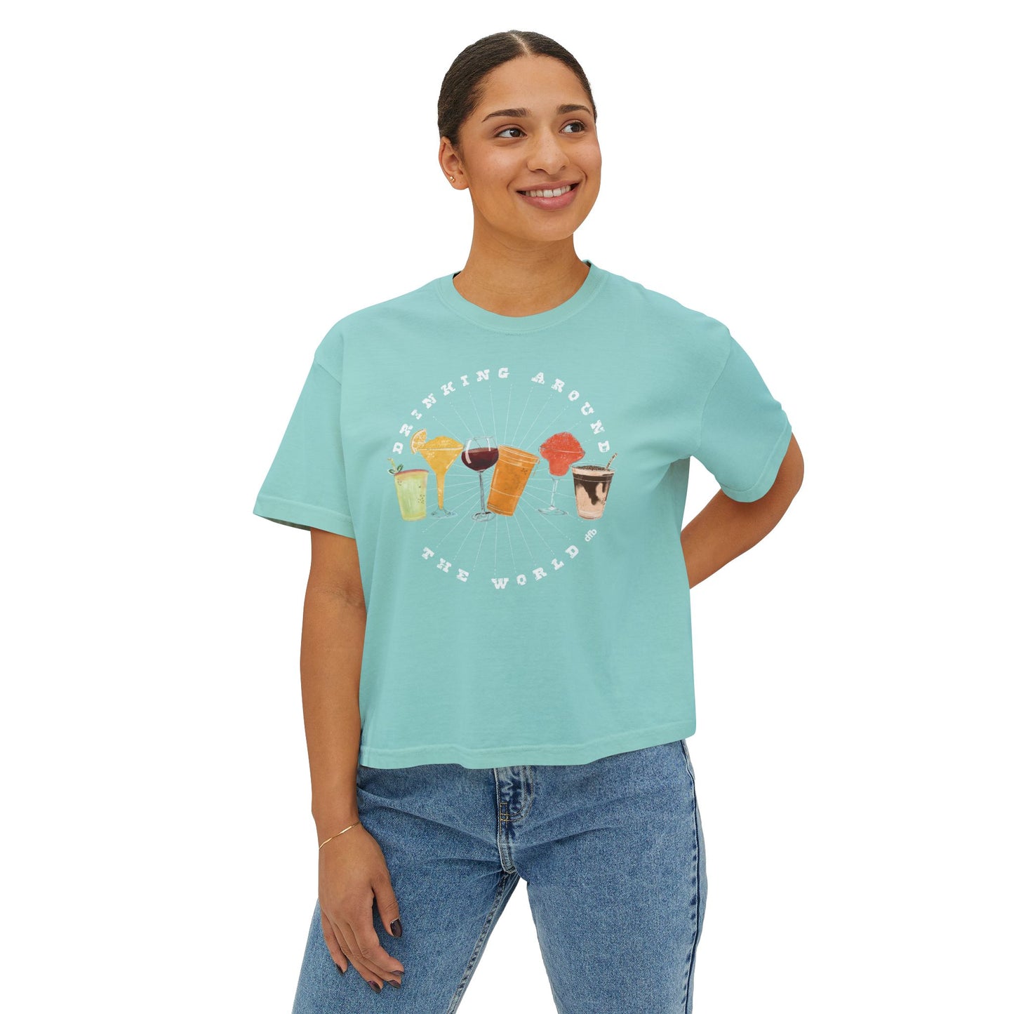Drinking Around the World - Women's Boxy Tee