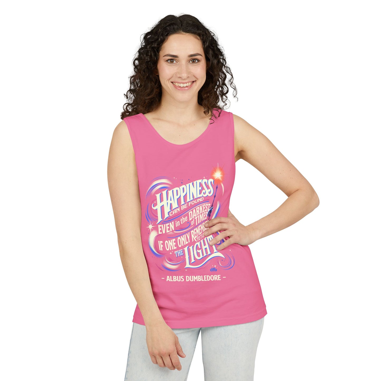 Dumbledore Quote - Unisex Garment-Dyed Tank Top