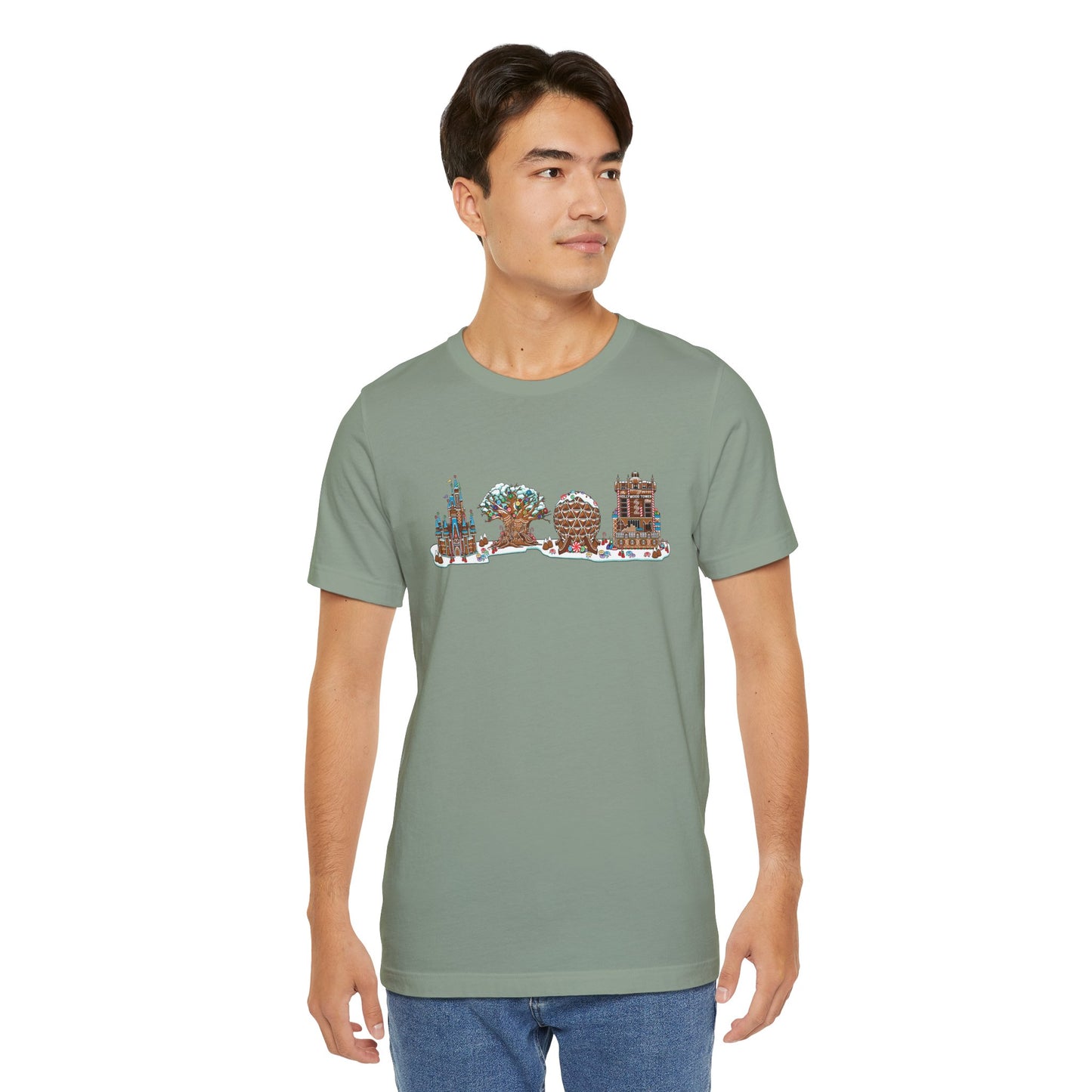 Gingerbread Park Icons - Adult Tee Shirt