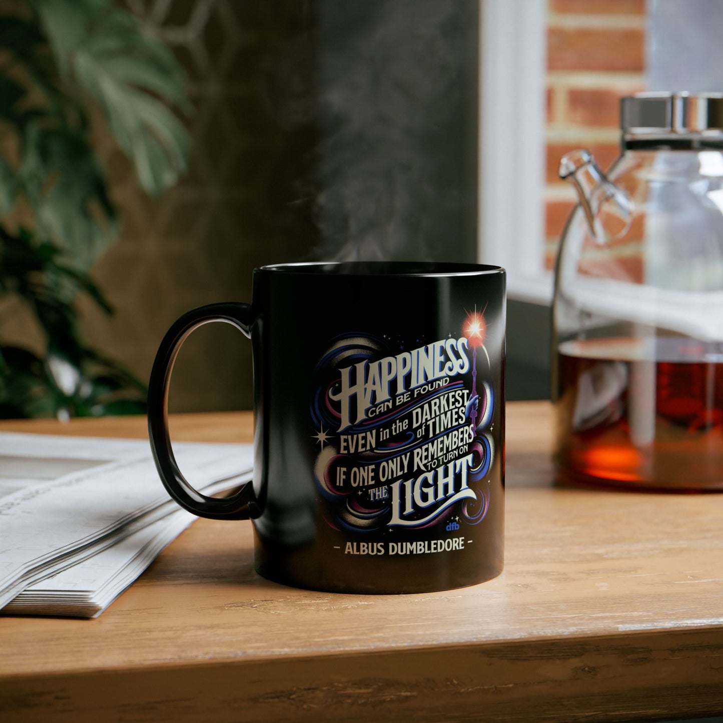 Dumbledore Quote - Black Mug