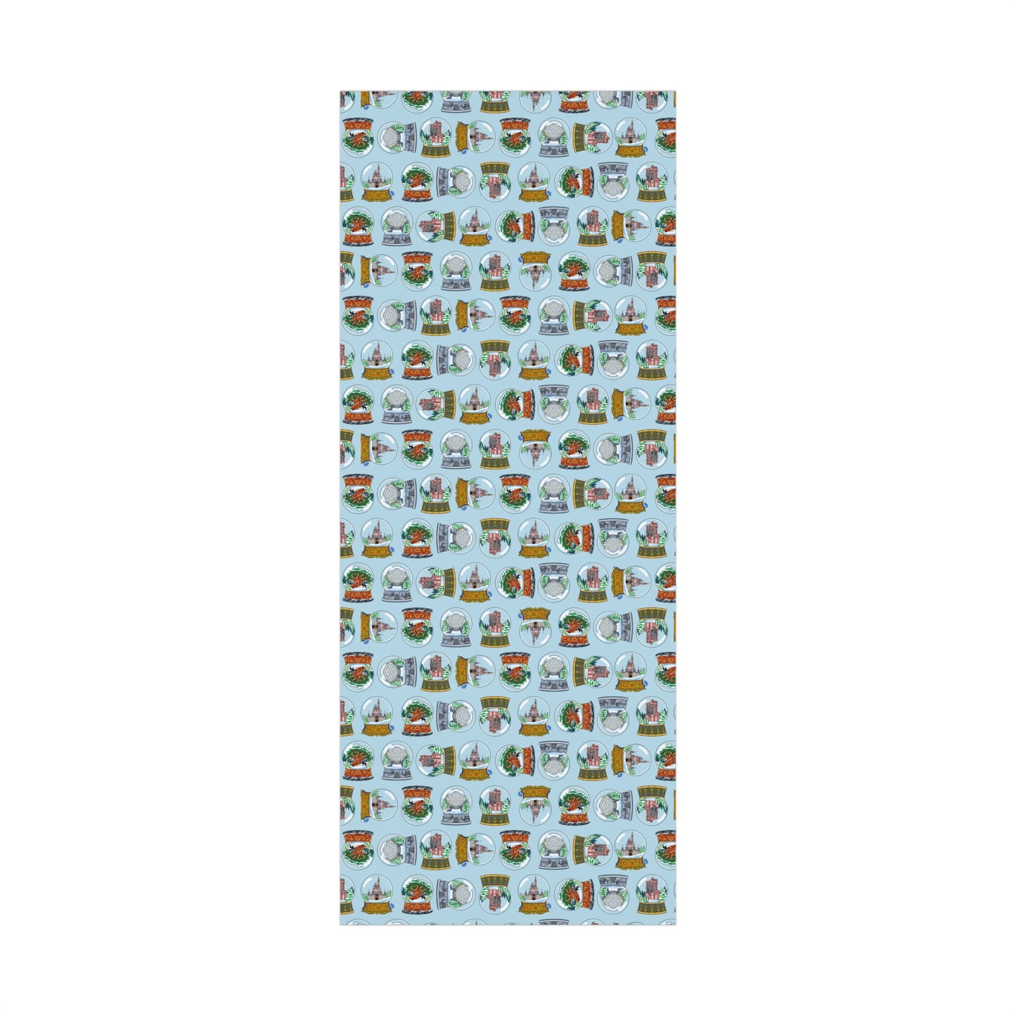 Snowglobes Park Landmarks - Gift Wrap Papers