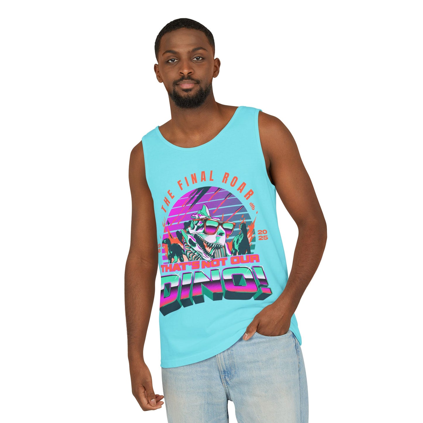 LIMITED EDITION - The Final Roar - DINOSAUR - Unisex Garment-Dyed Tank Top