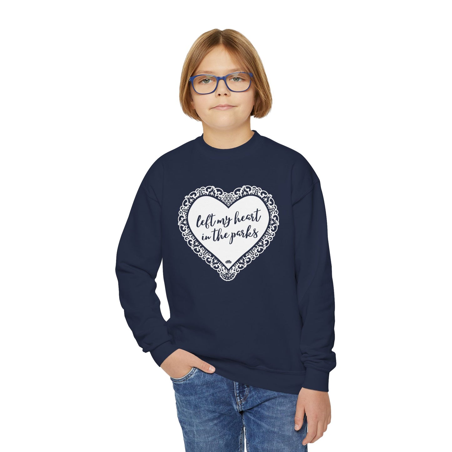 Left My Heart in the Parks- Youth Crewneck Sweatshirt