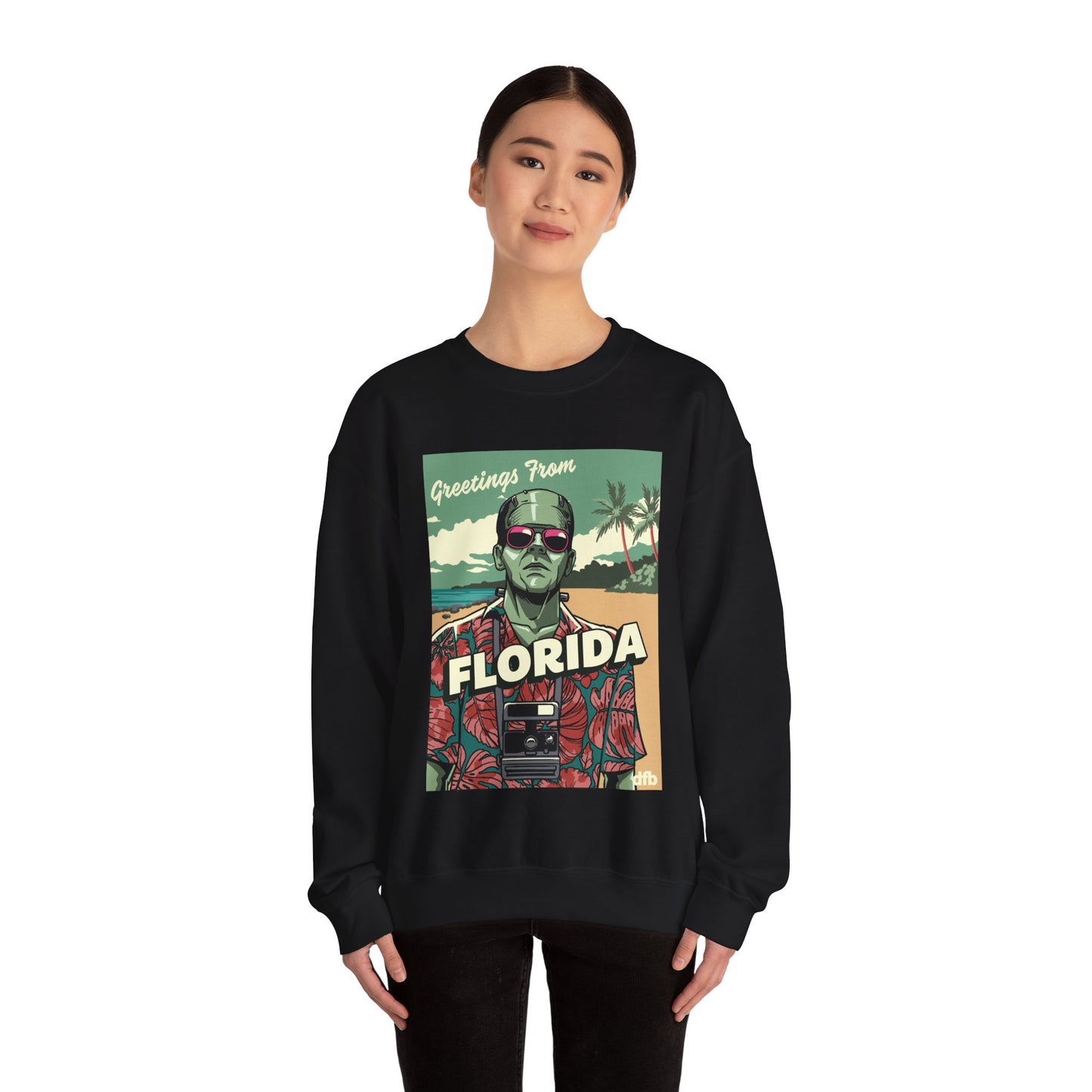 Monsters on Vacation - Adult Sweatshirt