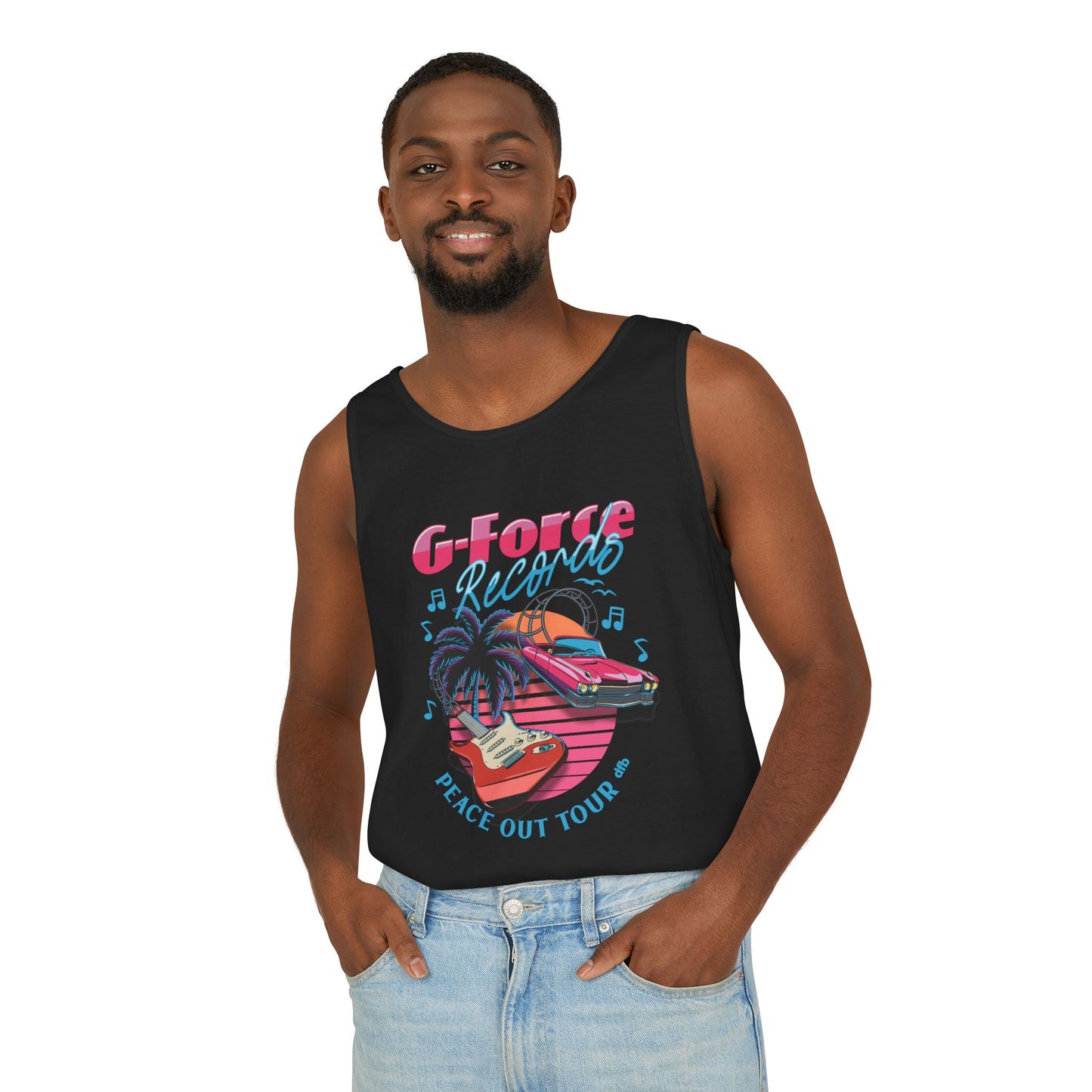 Peace Out Tour - Unisex Garment-Dyed Tank Top