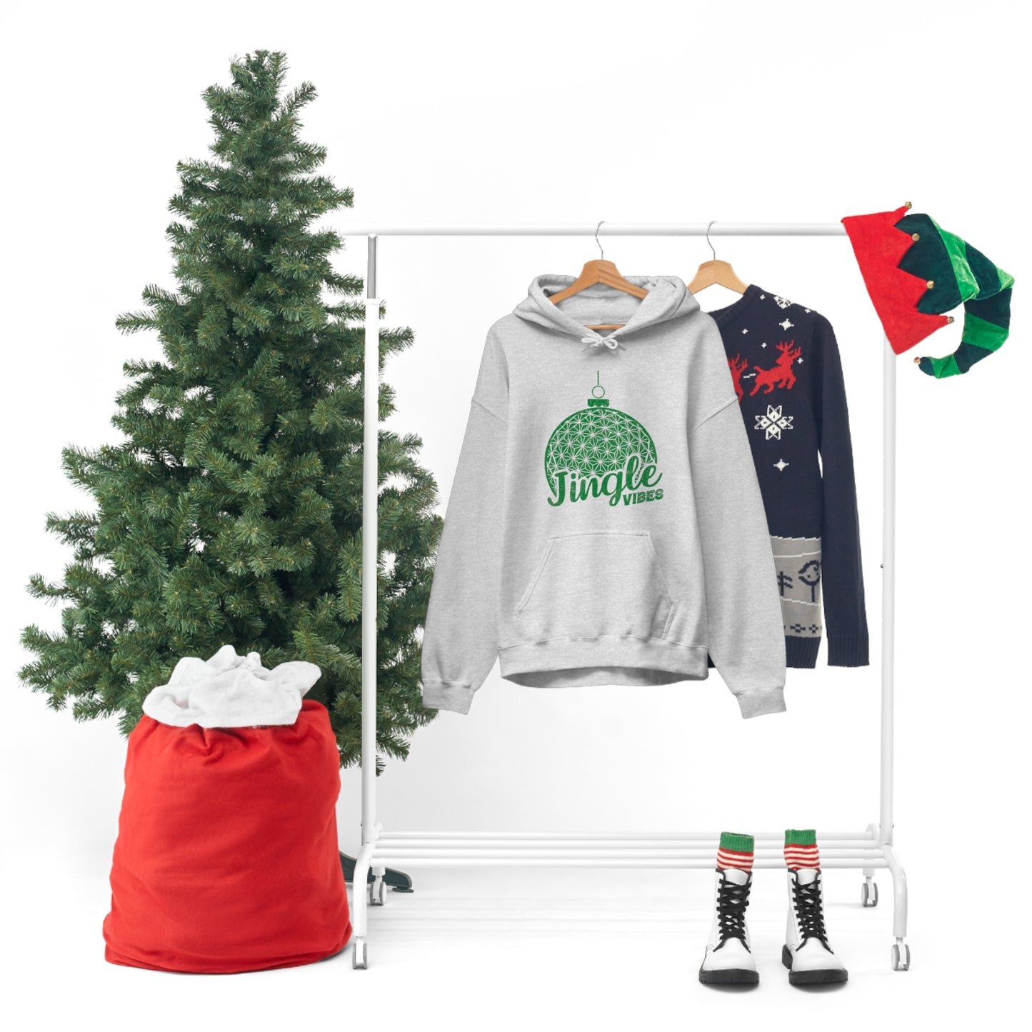 Jingle Vibes - Adult Hoodie Sweatshirt