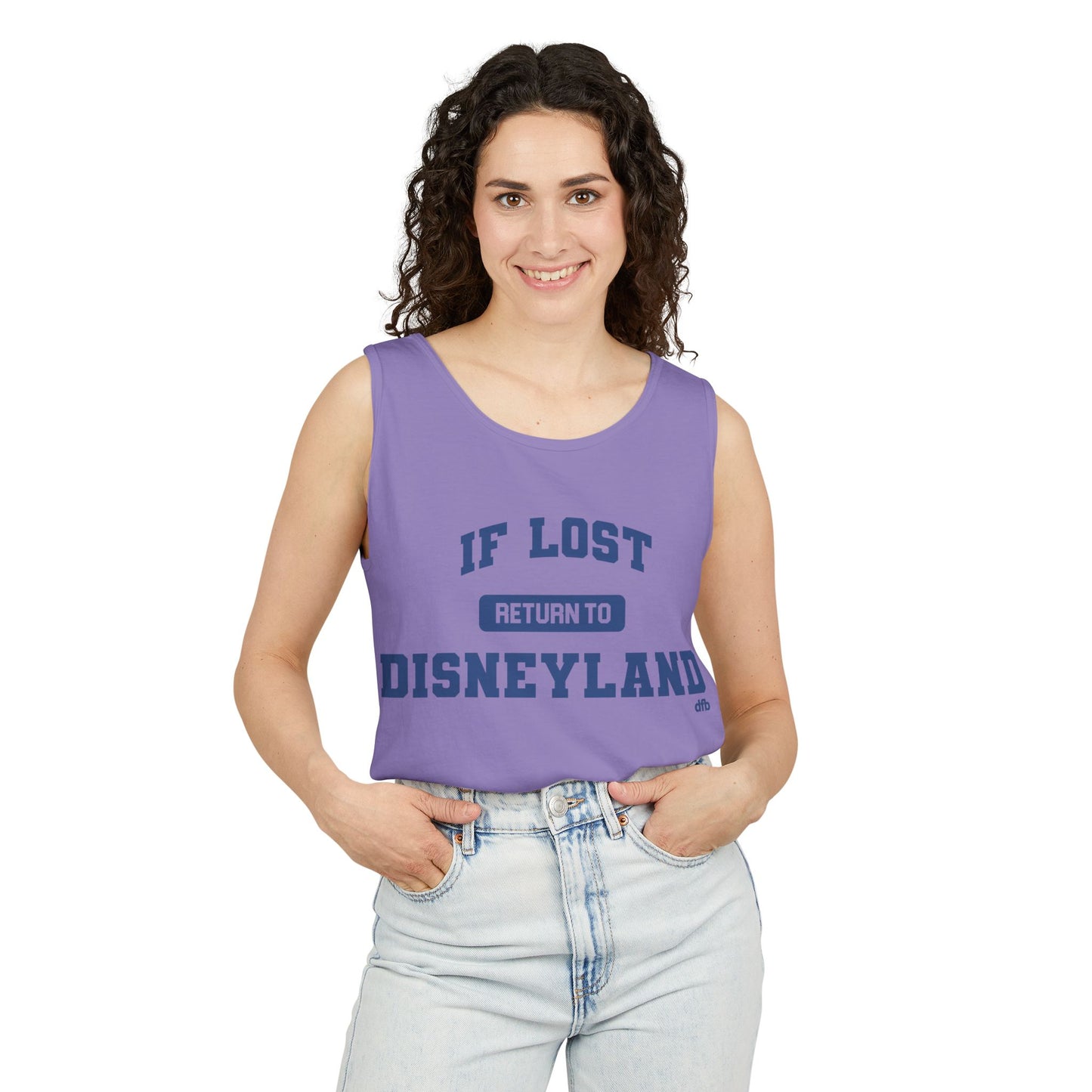 If Lost, Return to the Parks - Unisex Garment-Dyed Tank Top