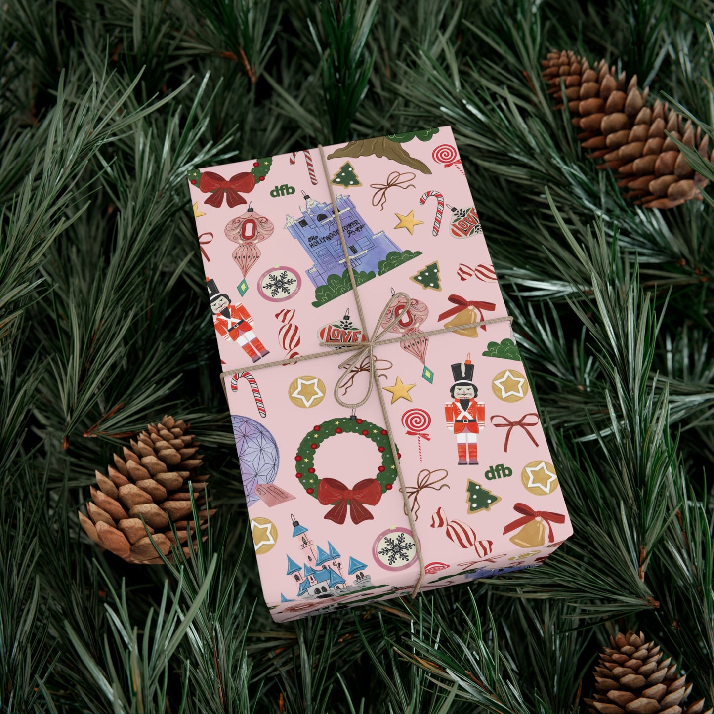 Park Icons Vintage Ornaments - Gift Wrap Papers