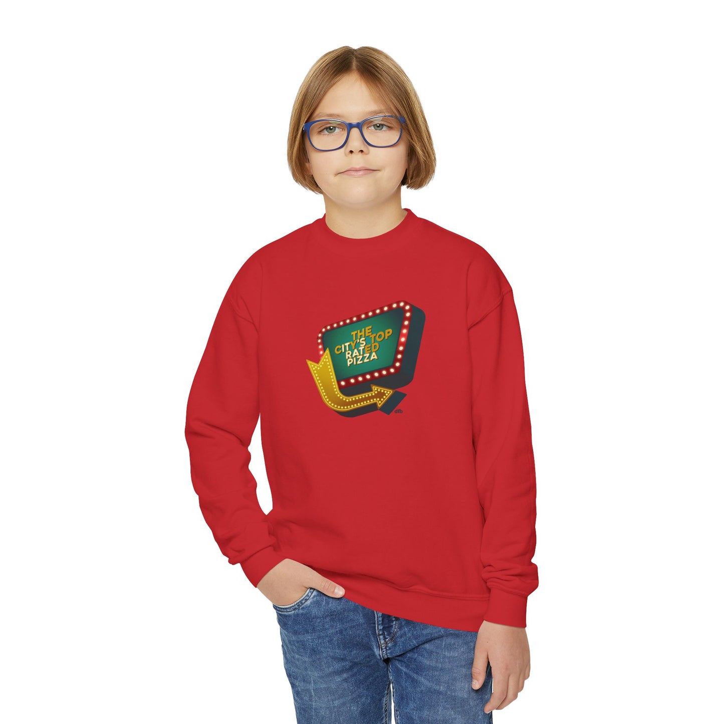 It's Rat Pizza - Youth Crewneck Sweatshirt
