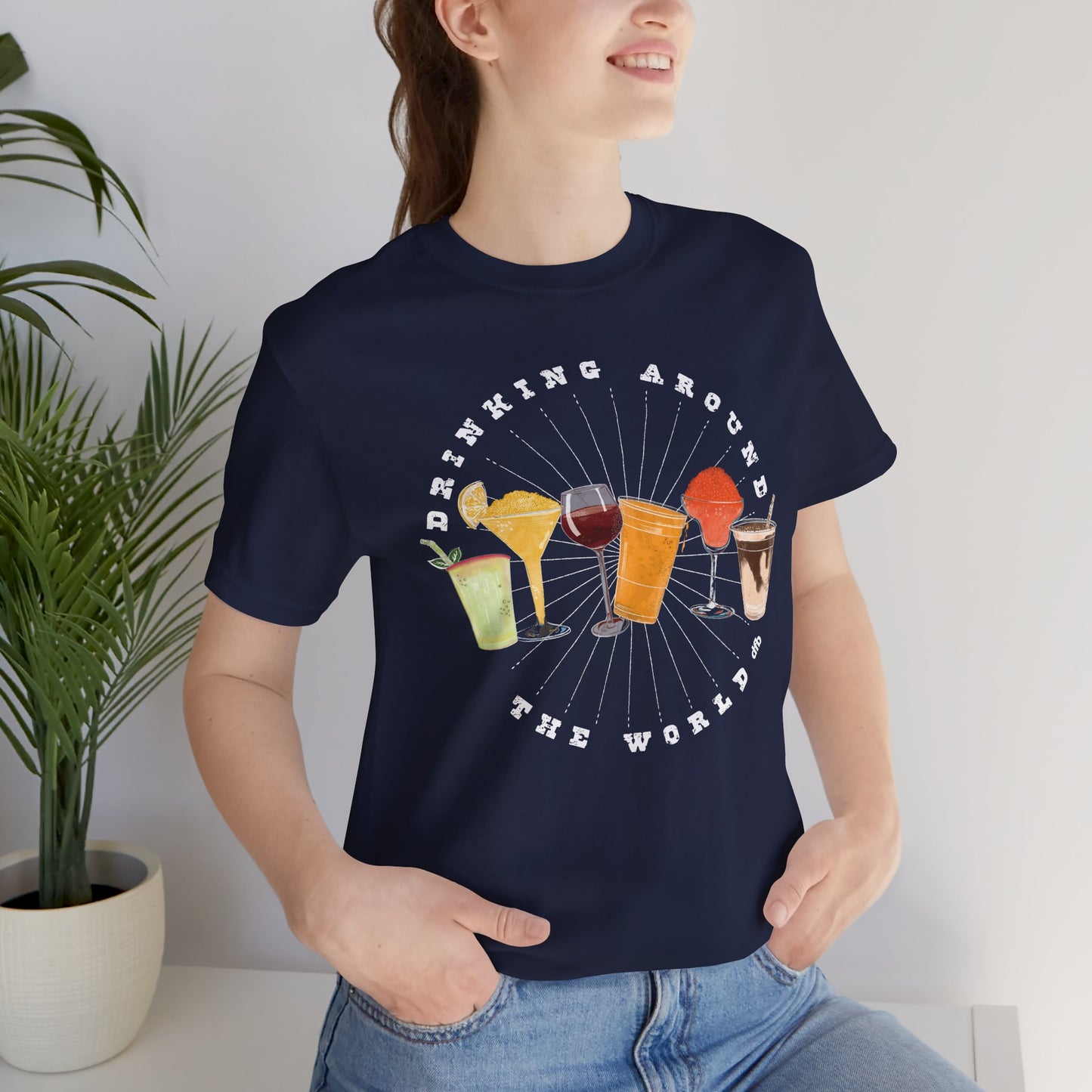 Drinking Around the World - Adult Tee Shirt