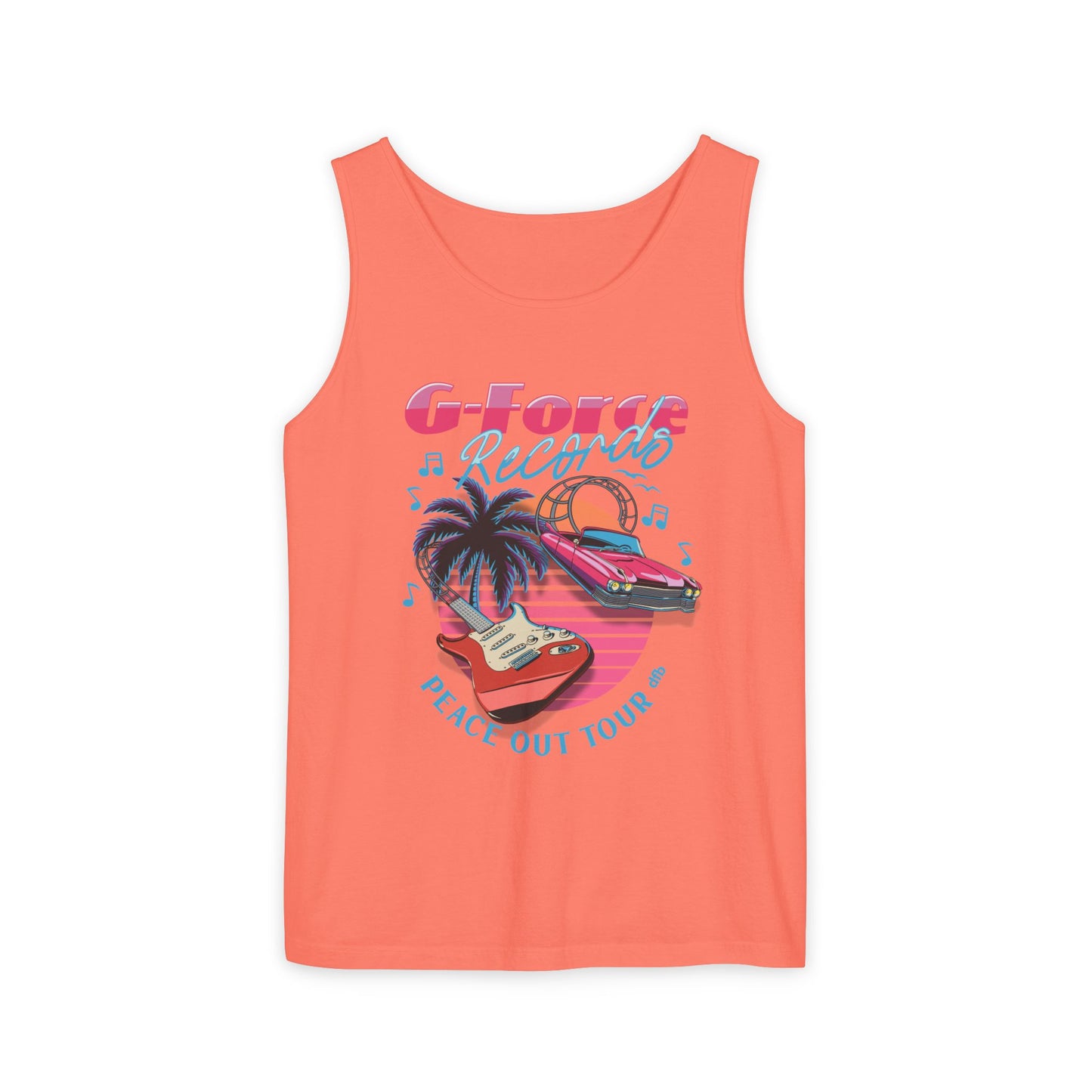 Peace Out Tour - Unisex Garment-Dyed Tank Top