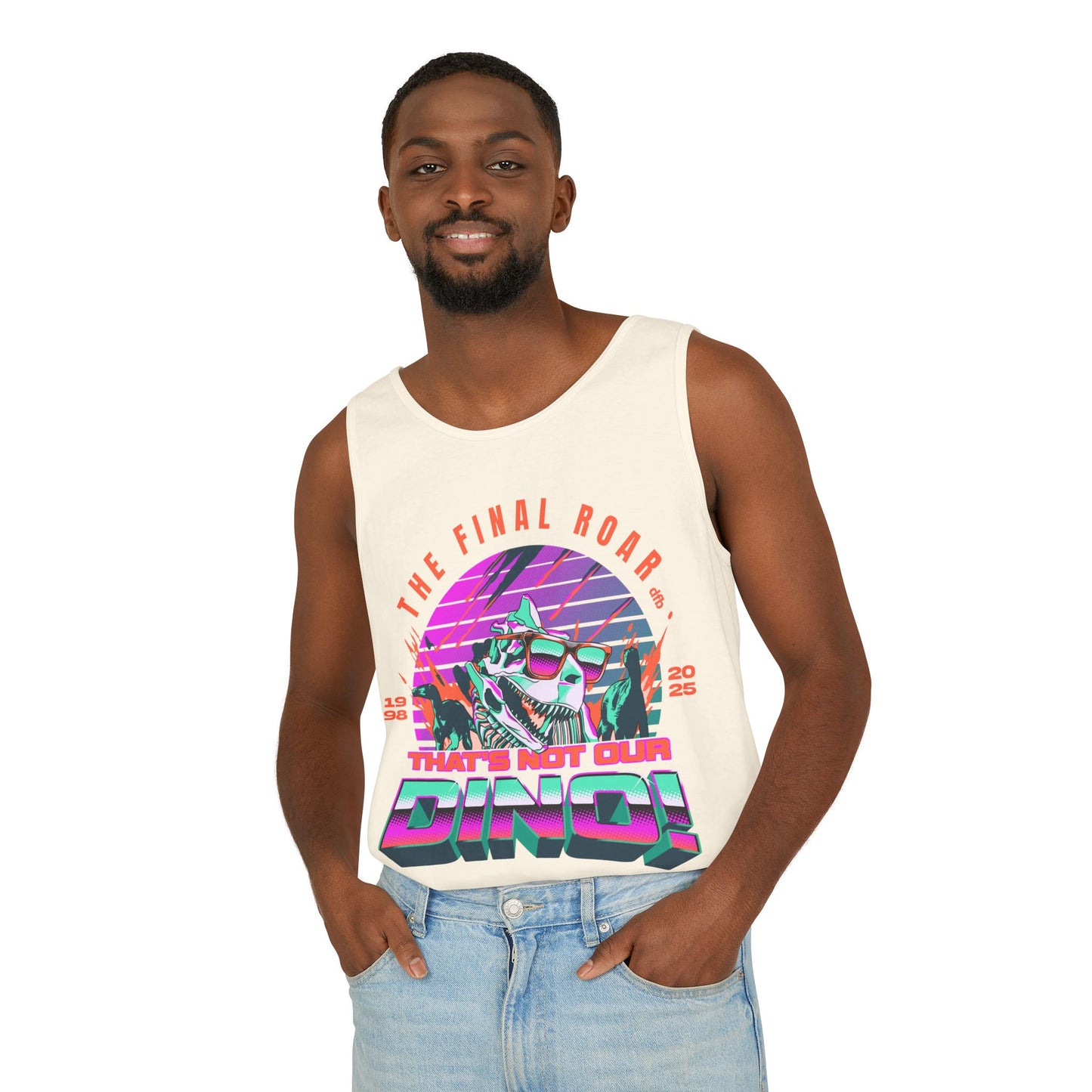 LIMITED EDITION - The Final Roar - DINOSAUR - Unisex Garment-Dyed Tank Top