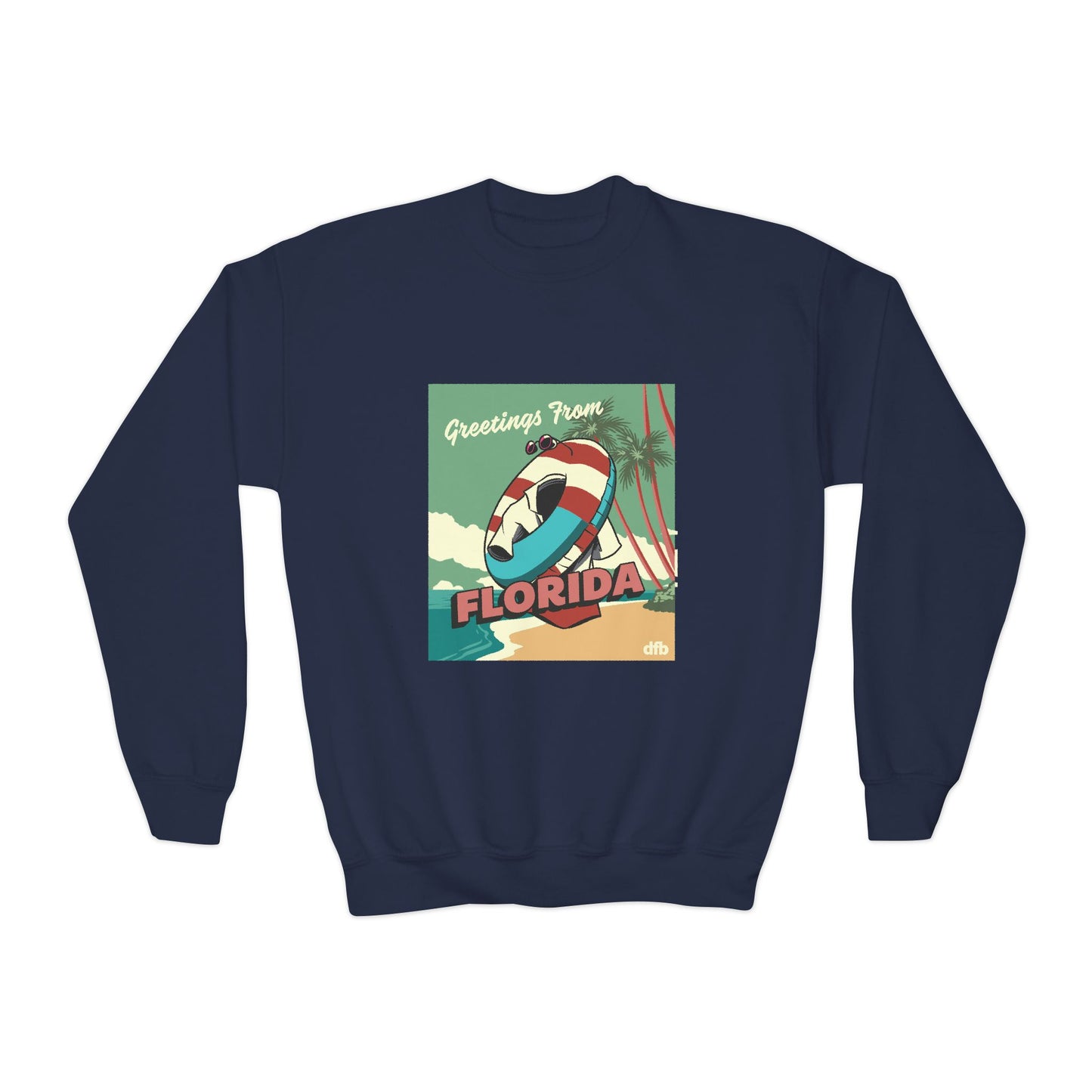 Monsters on Vacation - Youth Crewneck Sweatshirt