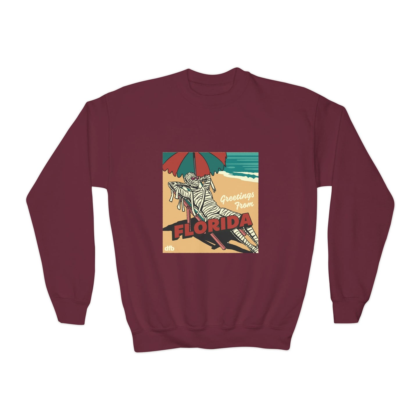 Monsters on Vacation - Youth Crewneck Sweatshirt