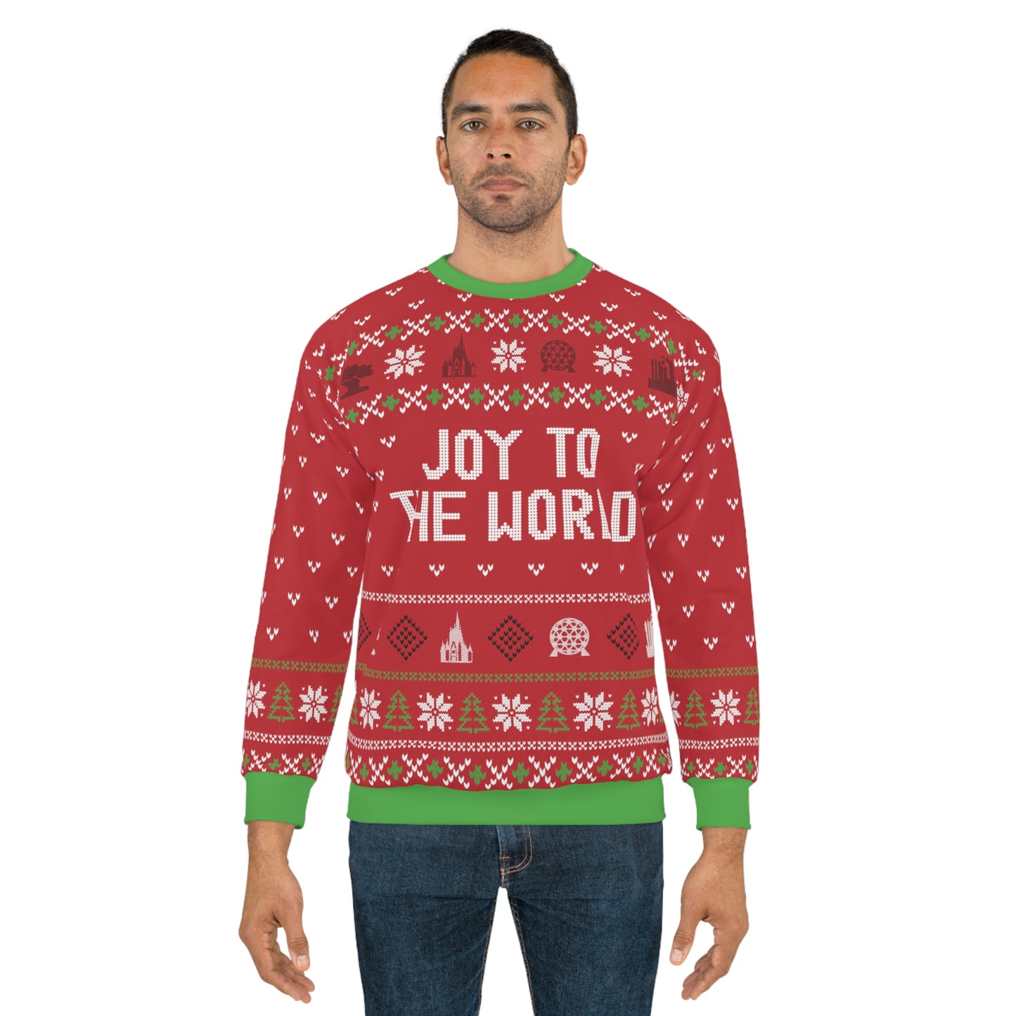 Joy to the World Ugly Christmas Sweater | Adult Unisex Sweatshirt