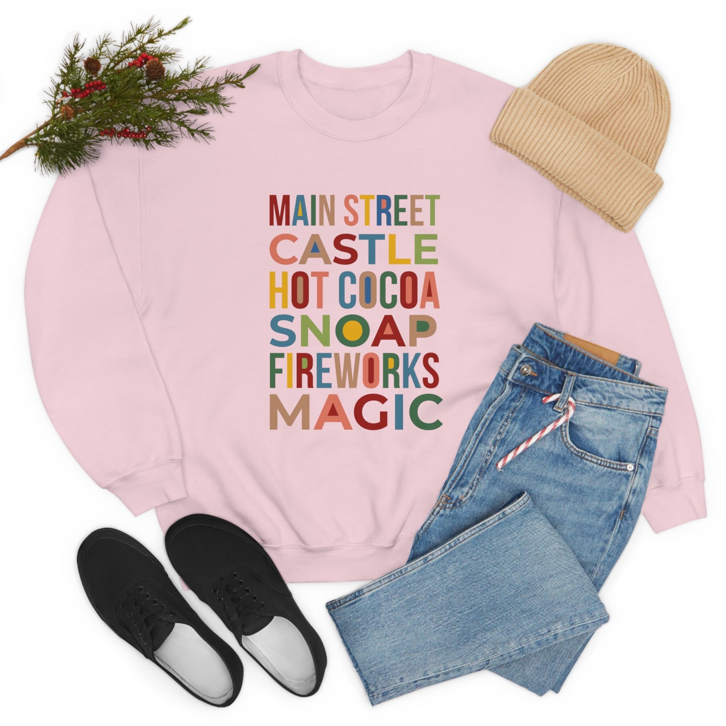 A Main Street Christmas - Adult Crewneck Sweatshirt