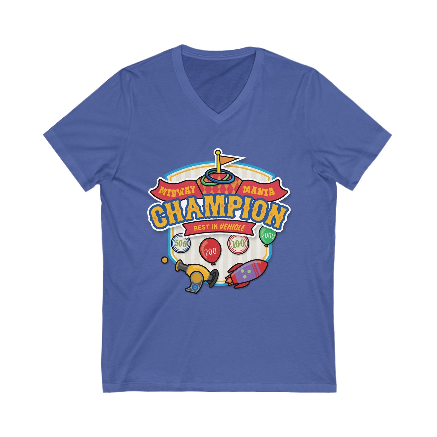 Midway Mania Champion - Short Sleeve V-Neck Tee