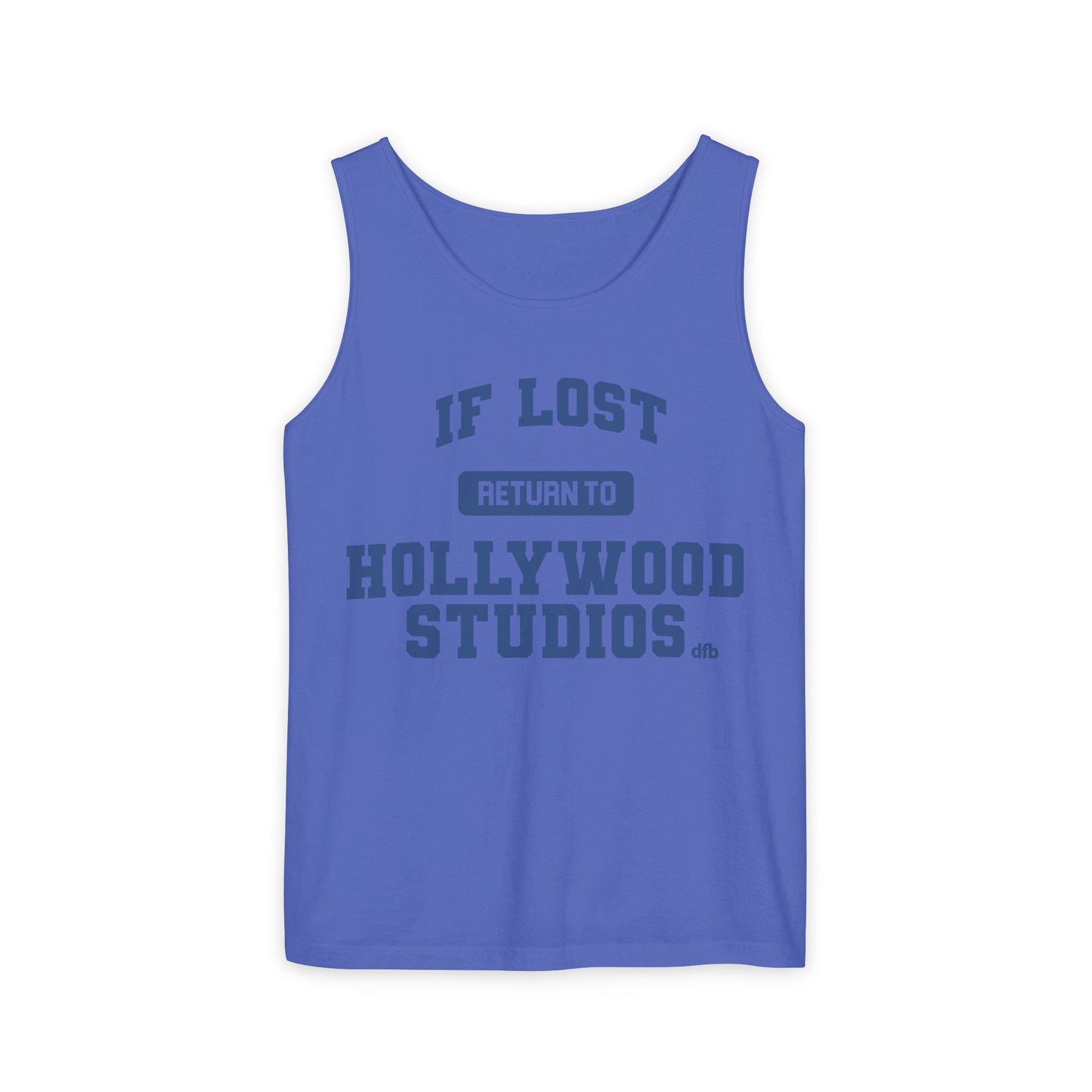 If Lost, Return to the Parks - Unisex Garment-Dyed Tank Top