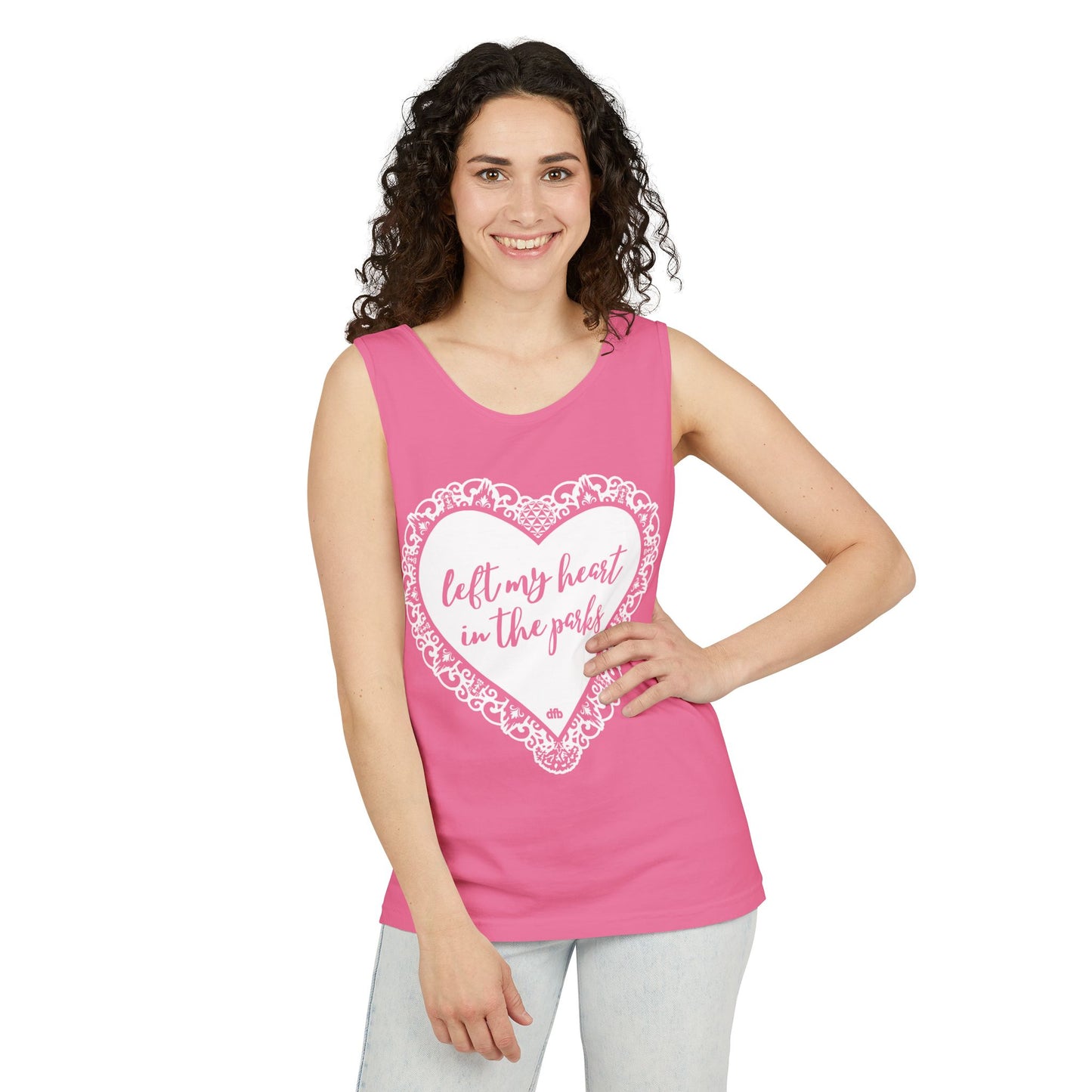 Left My Heart in the Parks - Unisex Garment-Dyed Tank Top
