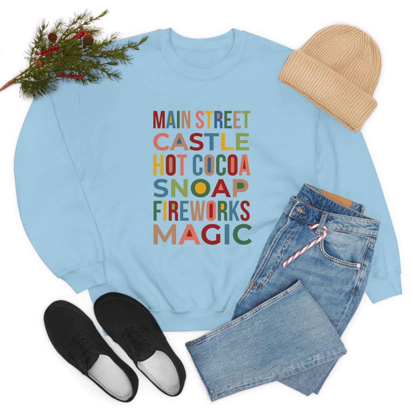 A Main Street Christmas - Adult Crewneck Sweatshirt