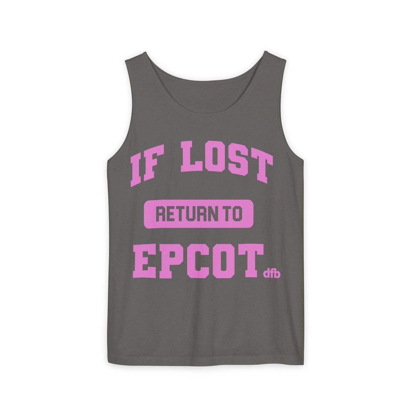 If Lost, Return to the Parks - Unisex Garment-Dyed Tank Top