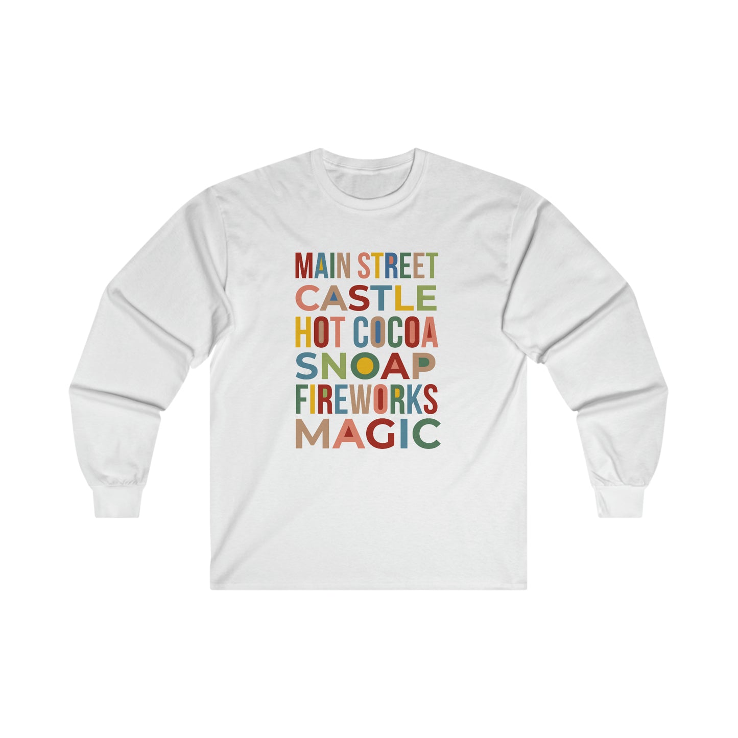 A Main Street Christmas Long Sleeve Shirt | Adult Unisex