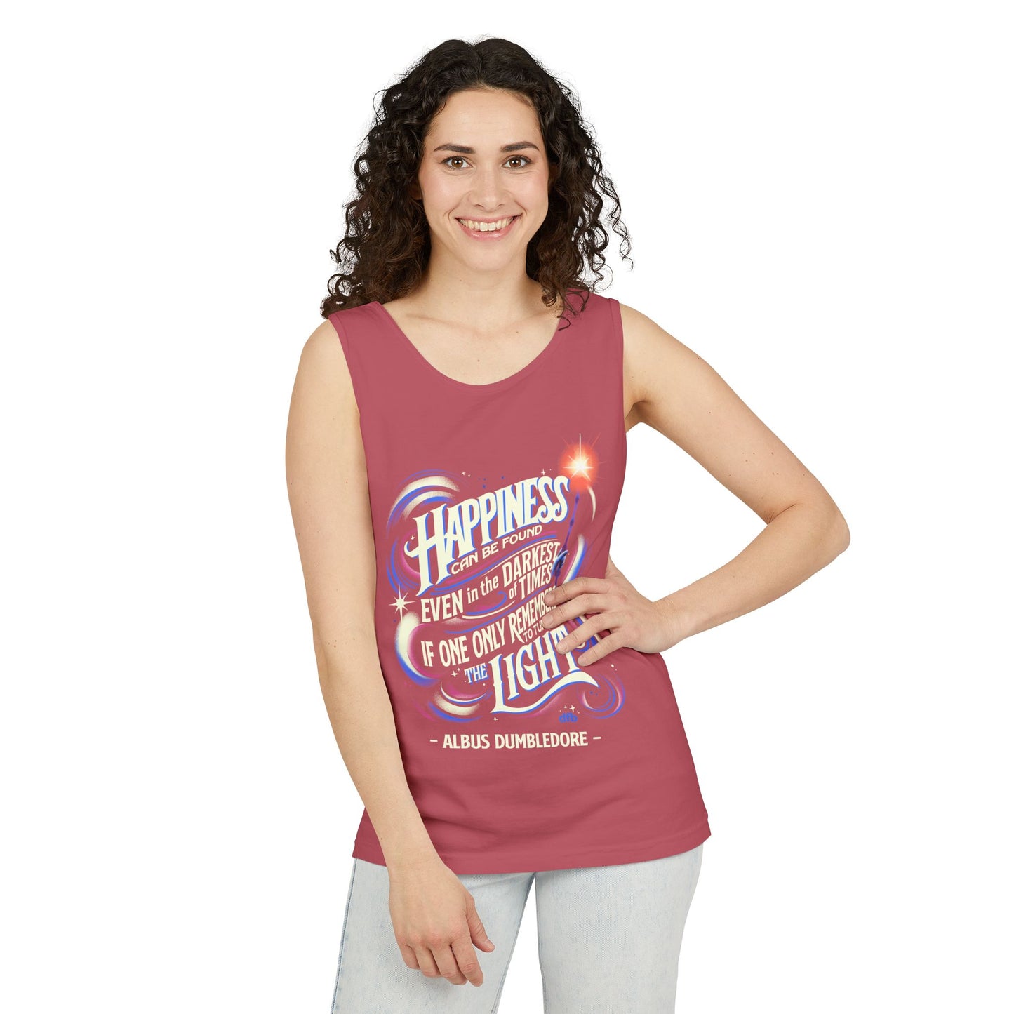 Dumbledore Quote - Unisex Garment-Dyed Tank Top