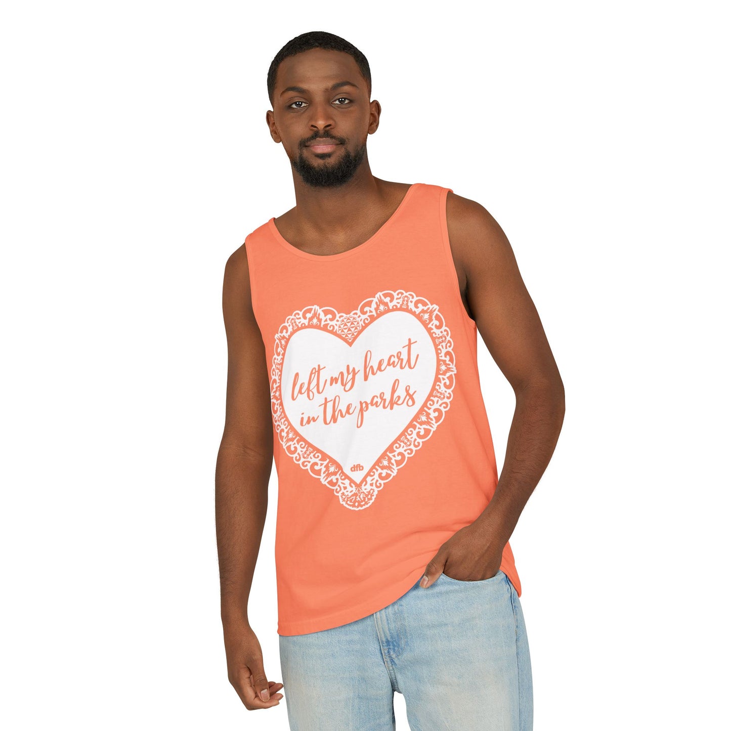 Left My Heart in the Parks - Unisex Garment-Dyed Tank Top
